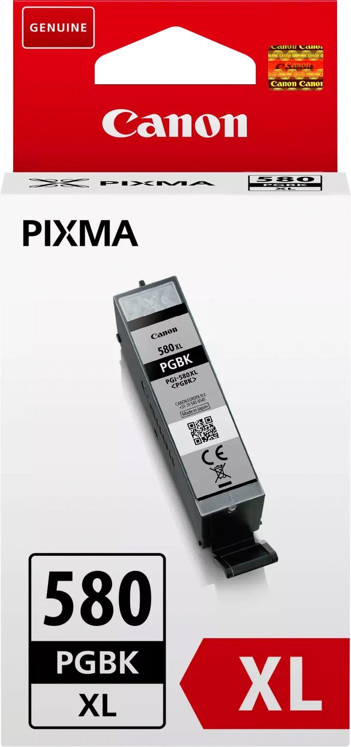 Canon PGI-580PGBK XL Tintenpatrone (Packung, original Toner Kartusche 580 schwarz XL)