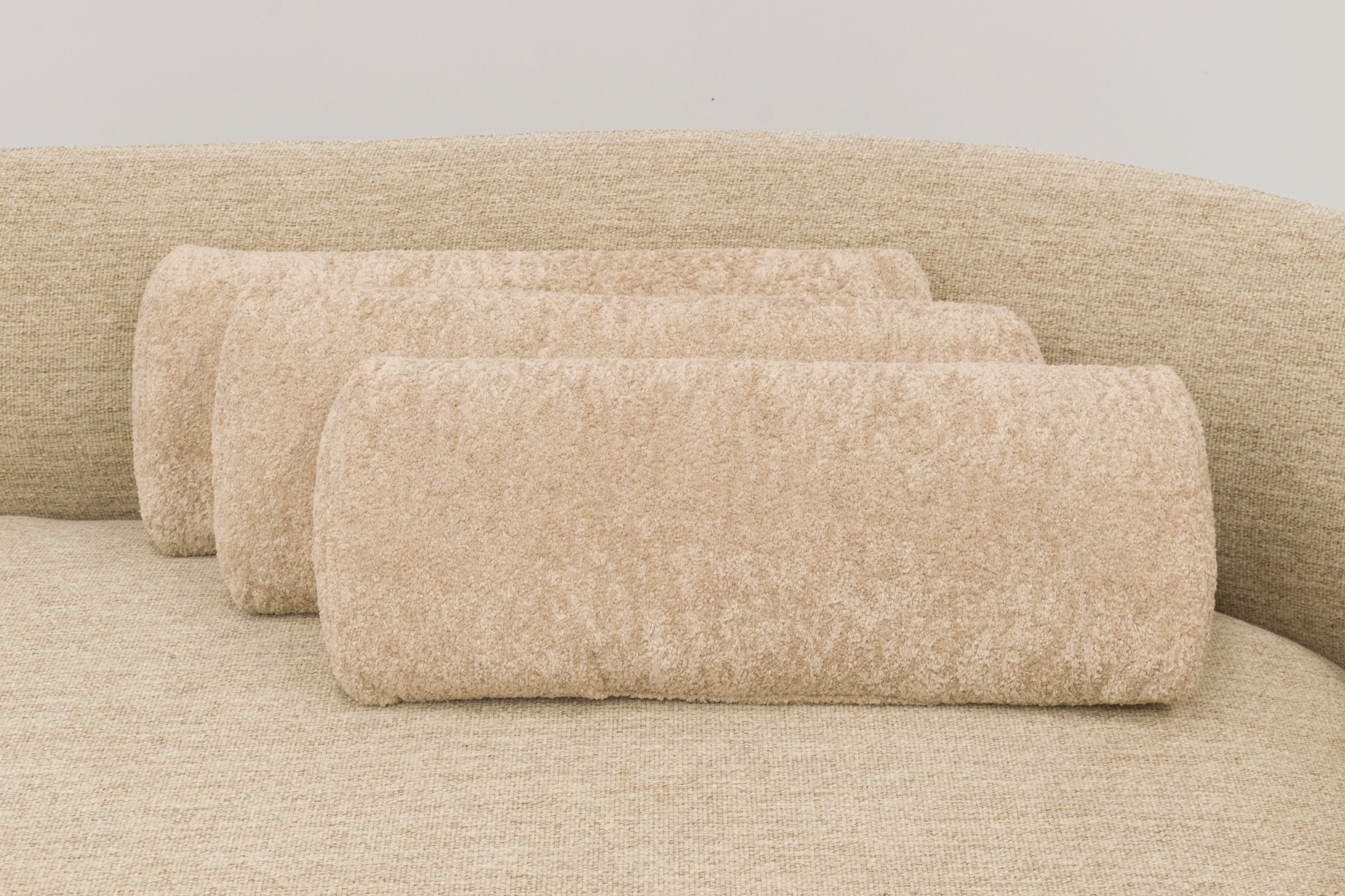 OTTO home Dekokissen Ballerup, Dekokissen mit Füllung, Nierenkissen 3er Set 59x23cm
