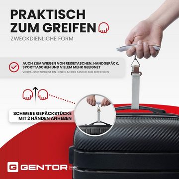 GENTOR Kofferwaage Digitale Kofferwaage Gepäckwaage für Reisekoffer tragbare Hängewaage, (Spar-Set), Kofferwaage bis 50 KG