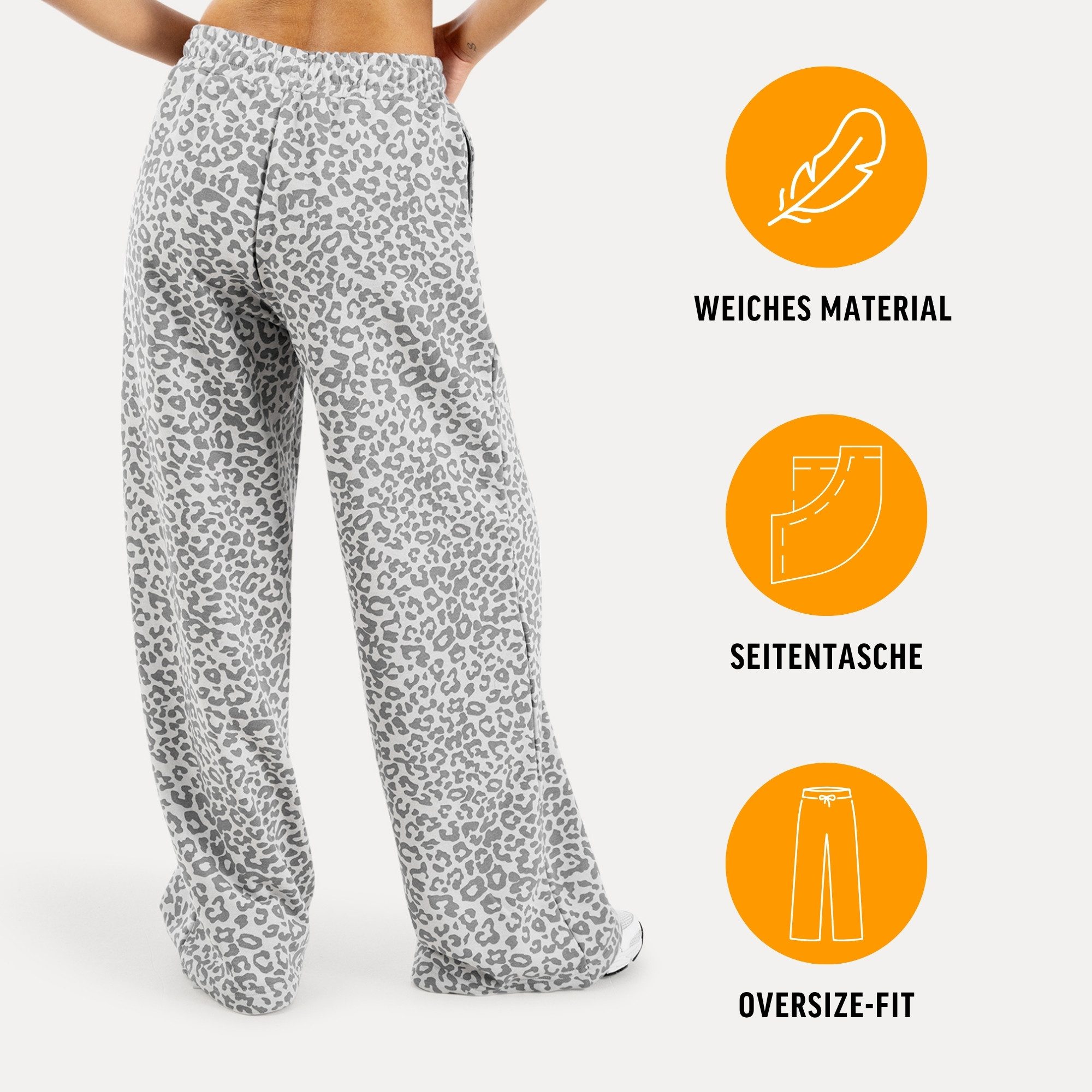 Smilodox Jogginghose Damen Siara, Bequeme Freizeithose mit Seitentaschen, Gym & Homewear Trainingshose mit verstellbarem Beinabschluss