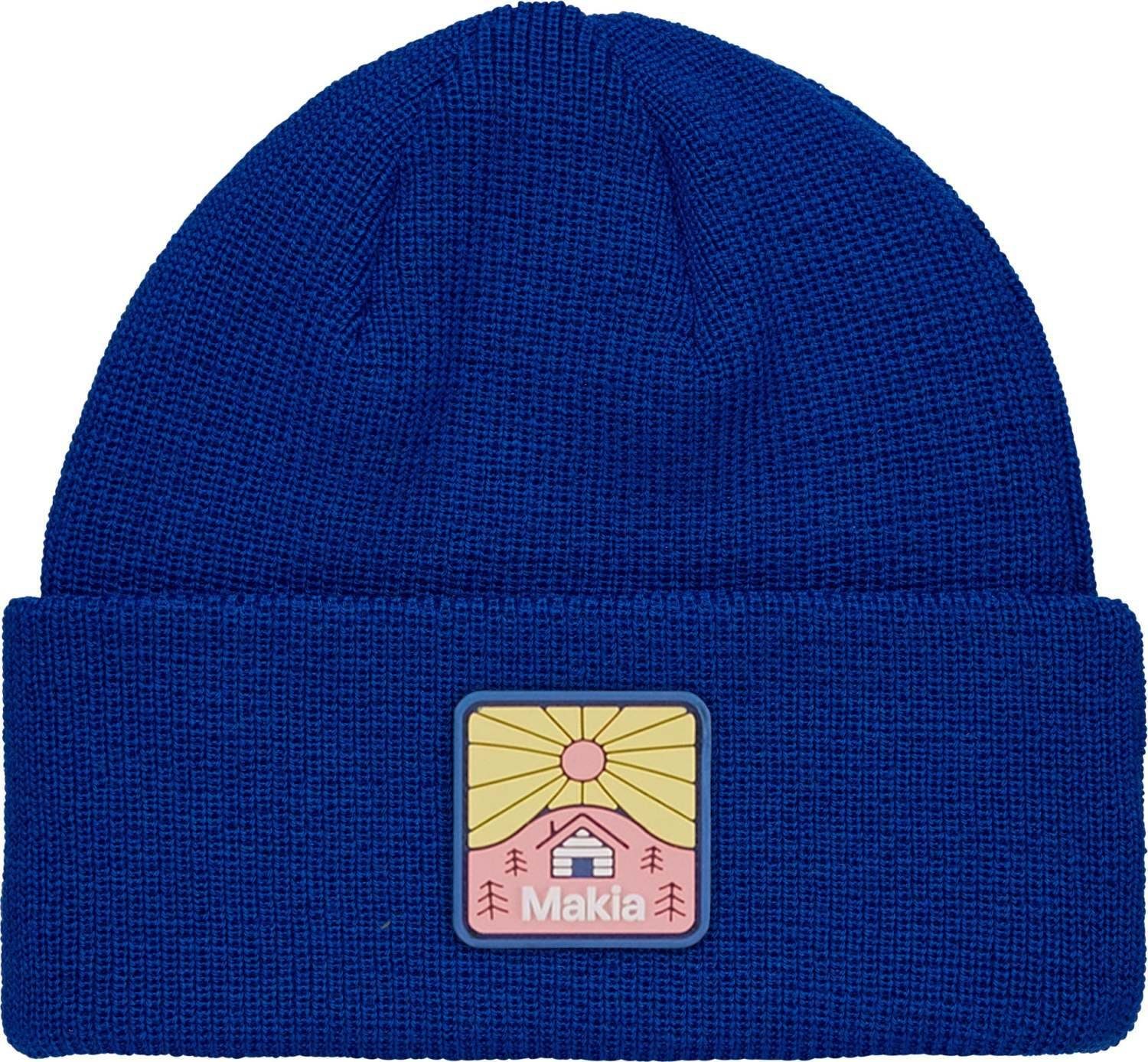 MAKIA (Merinowolle) Unisex blue bright Shelter Mütze Beanie