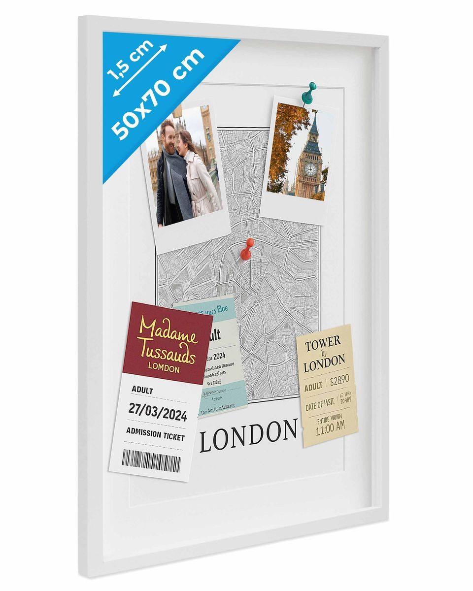 PHOTOLINI Bilderrahmen 3D-Rahmen mit Passepartout / günstig online kaufen