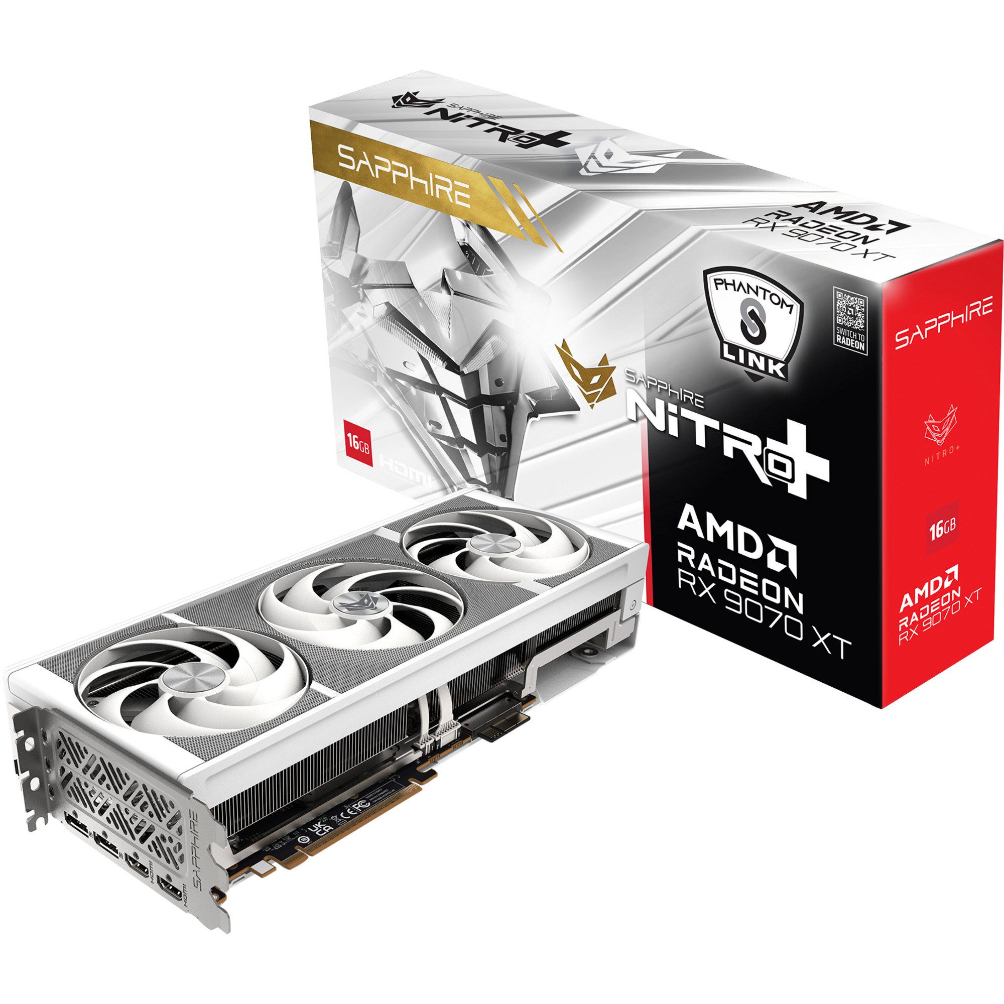 Sapphire SAPPHIRE Radeon RX 9070 XT Nitro+ Phantom Link Grafikkarte (16 GB)