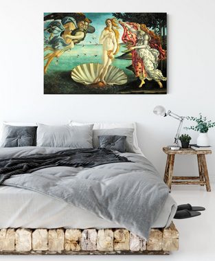 Pixxprint Leinwandbild Sandro Botticelli - Die Geburt der Venus, Sandro Botticelli - Die Geburt der Venus (1 St), Leinwandbild fertig bespannt, inkl. Zackenaufhänger