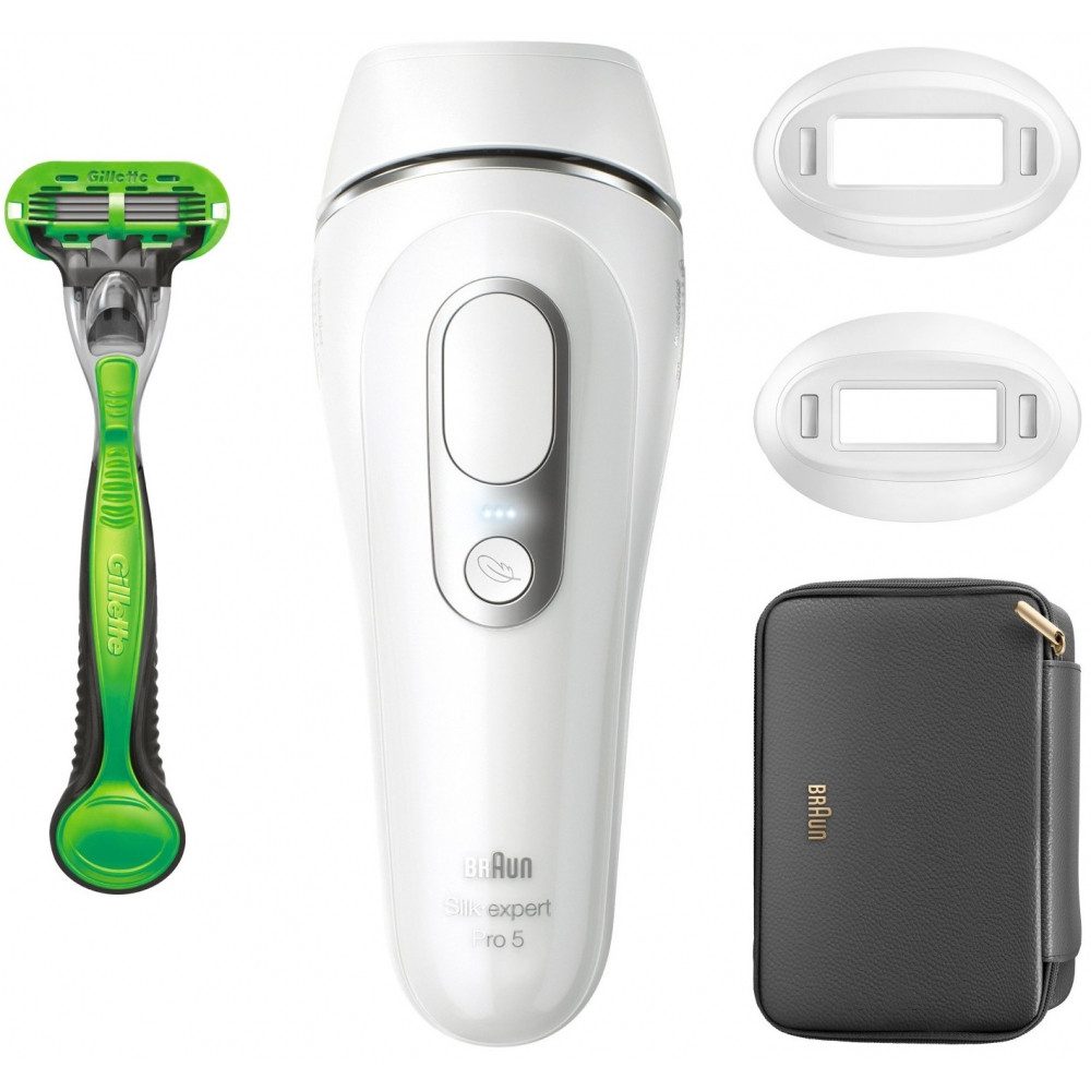 Braun IPL-Haarentferner Silk-expert Pro 5 PL5145 - IPL-Haarentferner - weiß/silber