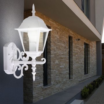 etc-shop Außen-Wandleuchte, Leuchtmittel nicht inklusive, Außenleuchte Außenlampe Wandlampe Laterne Garten