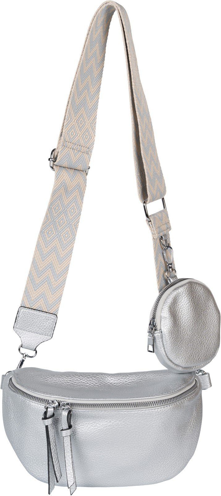 styleBREAKER Umhängetasche 2-Teiliges Set Halbmond Crossbody Bag (1-tlg)