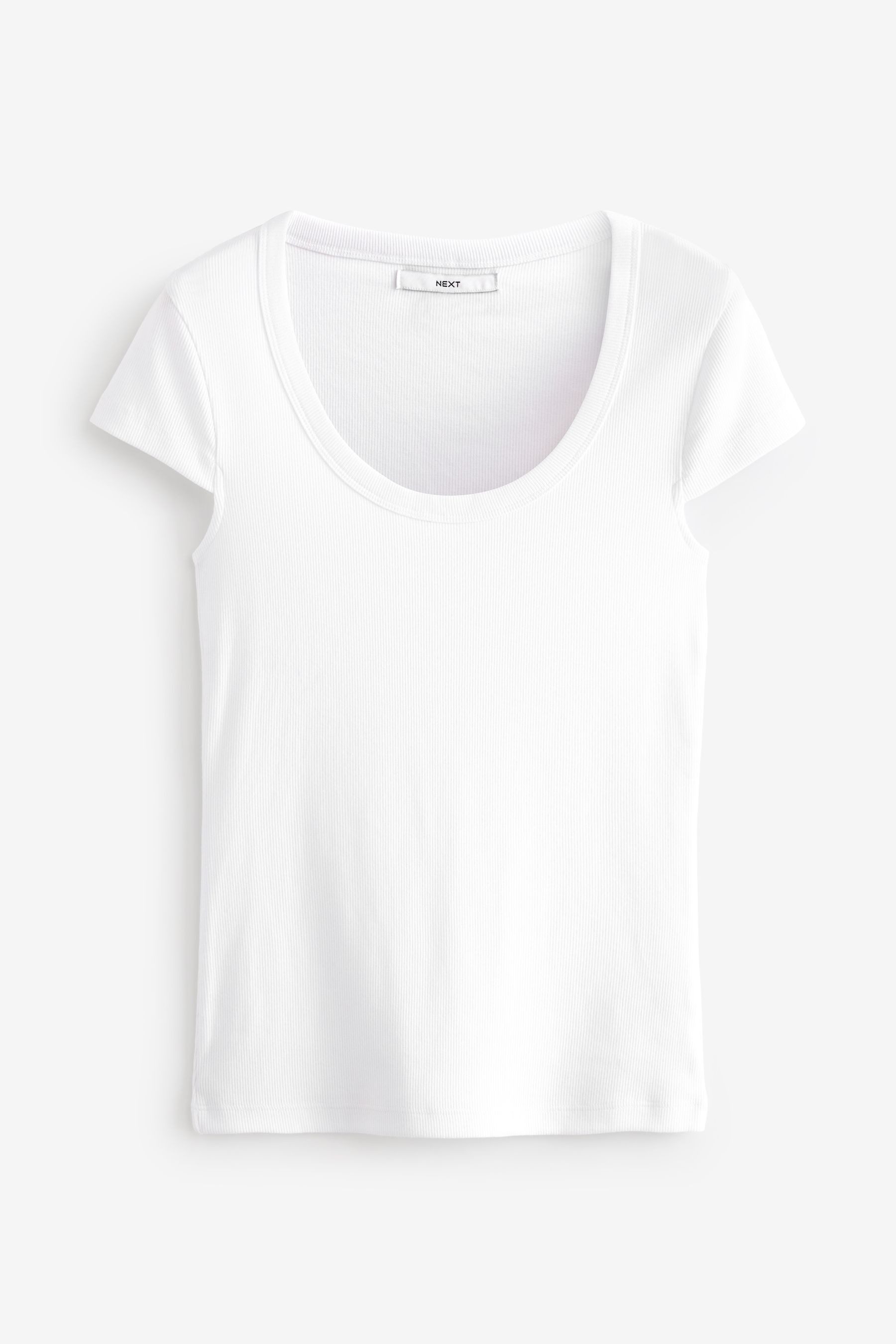 Next T-Shirt Slim Fit geripptes T-Shirt günstig online kaufen