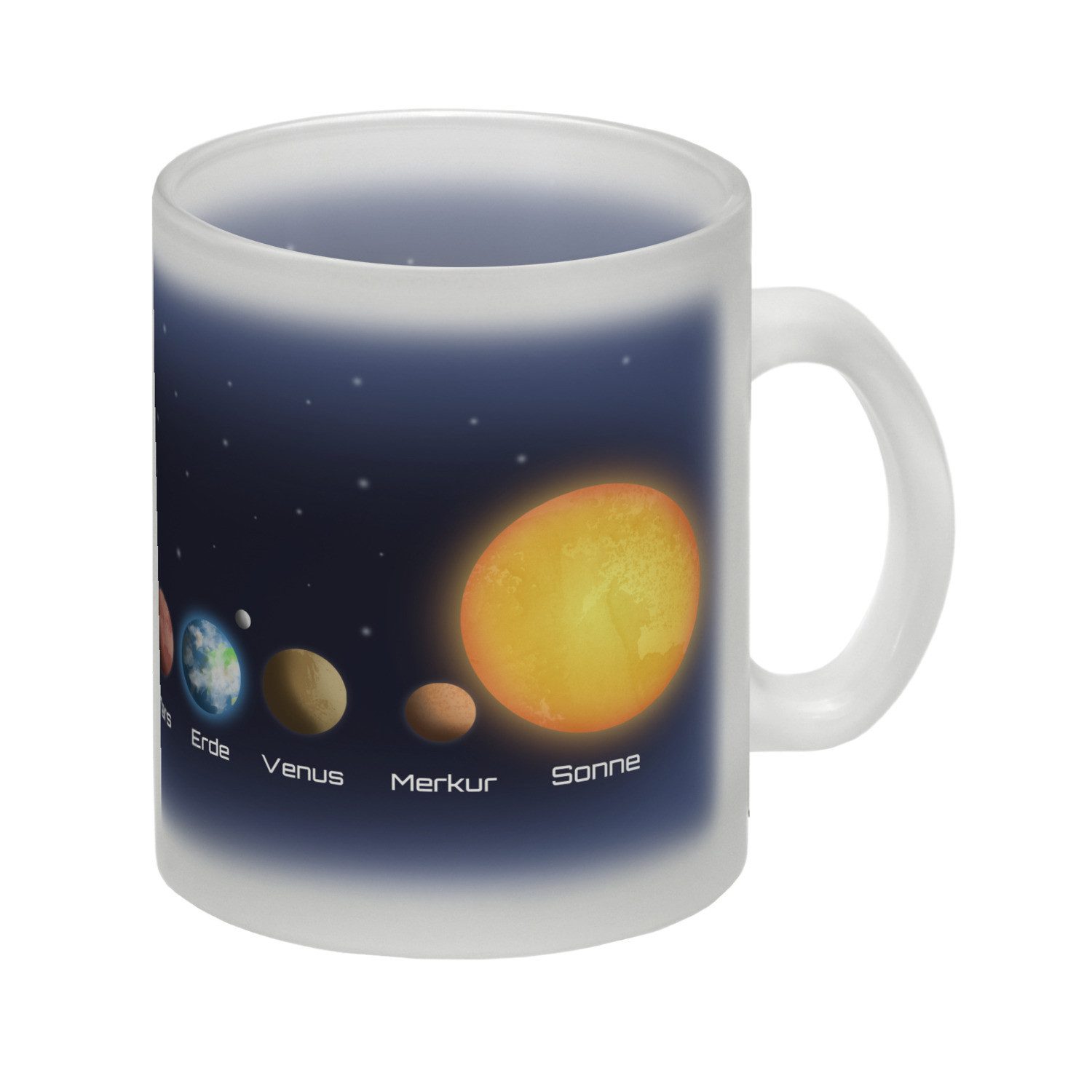 speecheese Tasse Planeten des Sonnensystems Glas Tasse