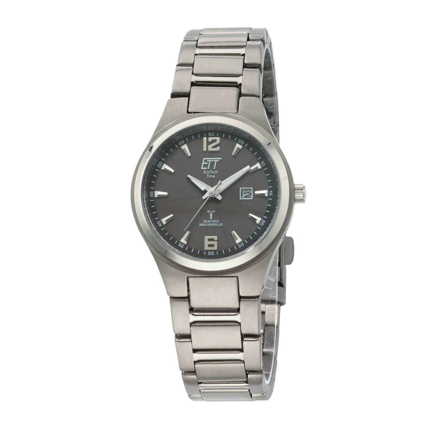 ETT Funkuhr Eco Tech Time Solar Drive Funk Everest Damenuhr - ELT-11438-11M