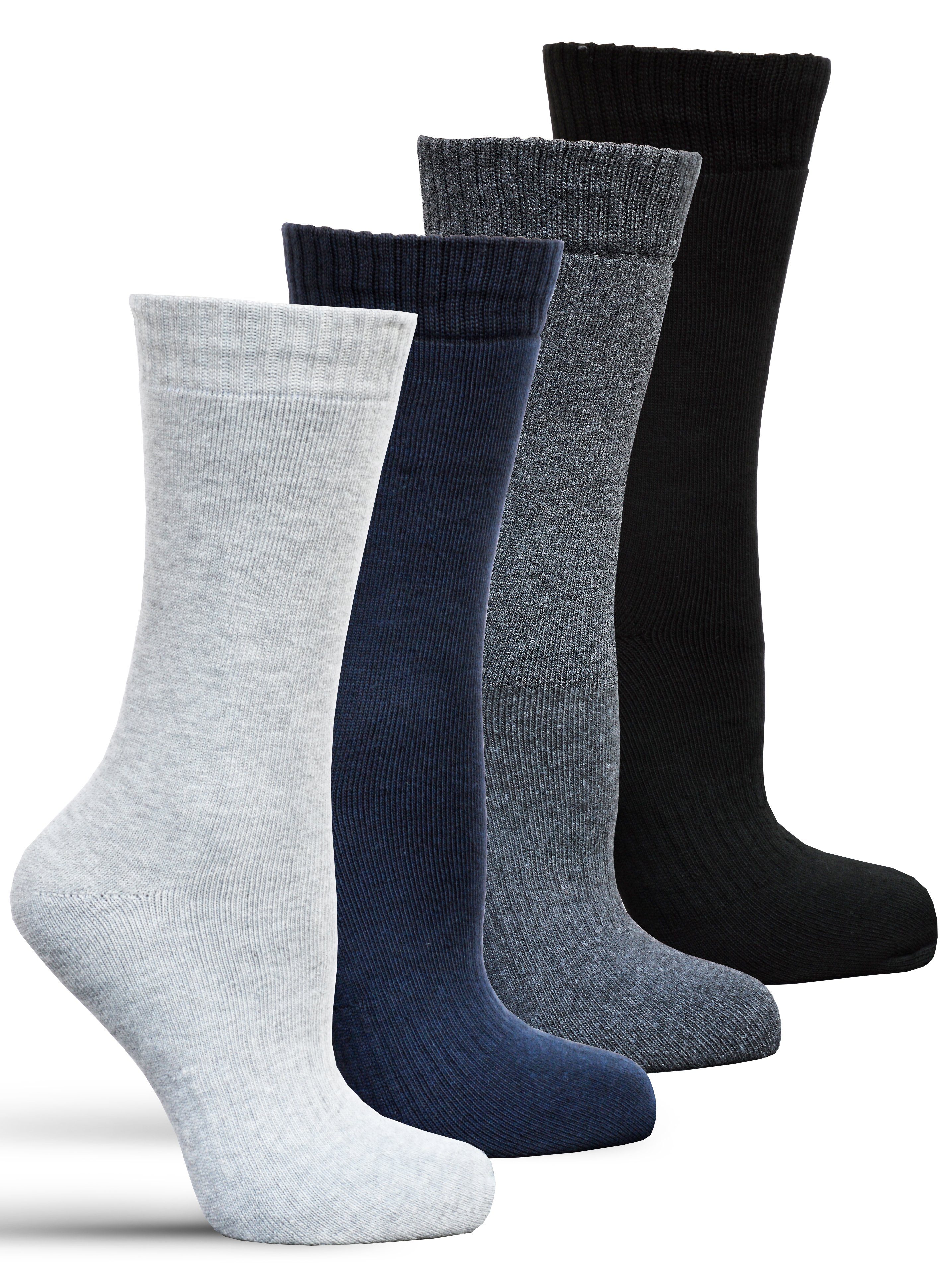 Frostfighter Thermosocken Herren + Damen Wintersocken (6 Paar) fusselfreies Innenfutter, Vollfrottee Innenfutter, dicke warme Socken