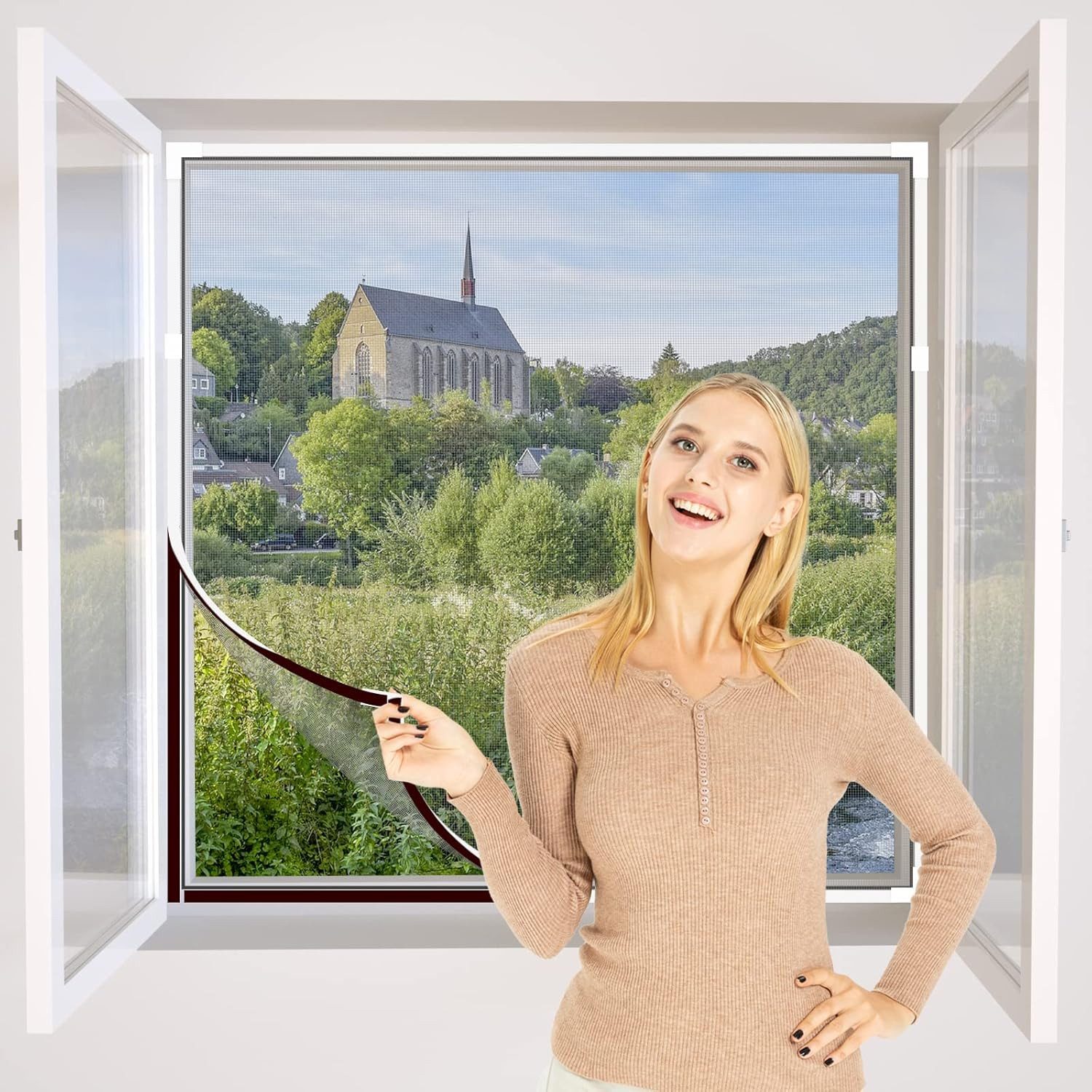 ibettertec Insektenschutz-Fensterrahmen Fliegenschutzgitter,DIY Insect Prot günstig online kaufen
