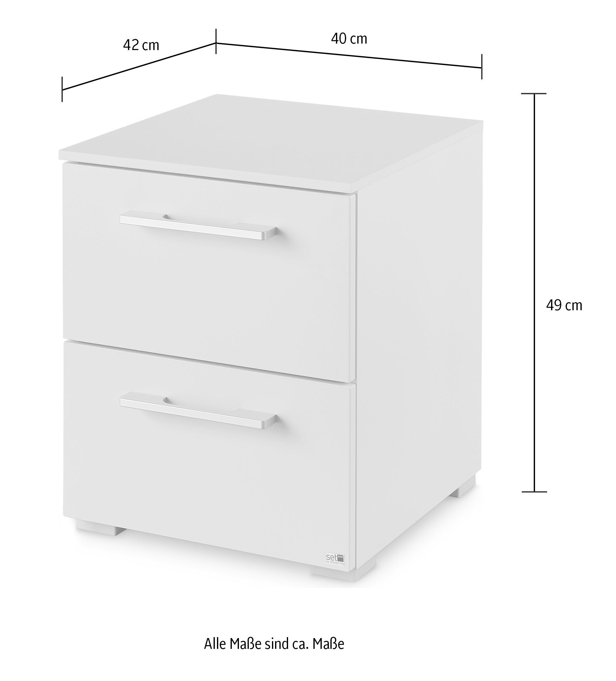 set one by Musterring Nachtkommode Henderson, In 4 Farben erhältlich, Schubladen inkl. Selbsteinzug und Dämpfung