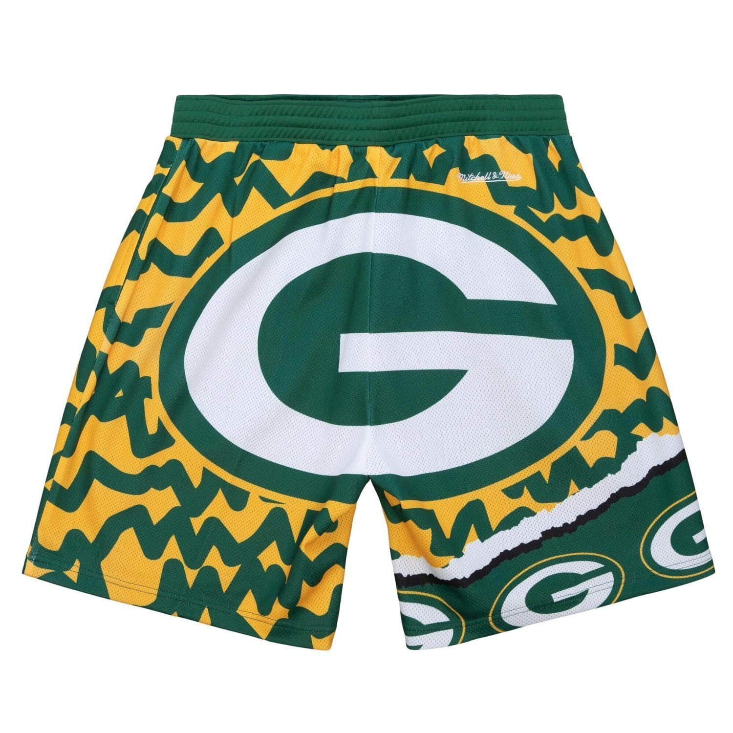 Packers JUMBOTRON Shorts & Ness Bay Green Mitchell