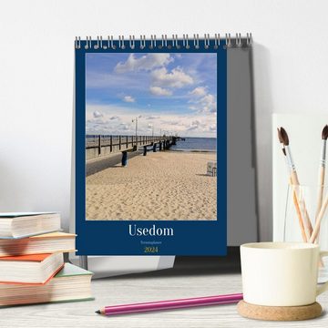 CALVENDO Wandkalender Usedom Ostsee - Terminplaner (Tischkalender 2024 DIN A5 hoch)
