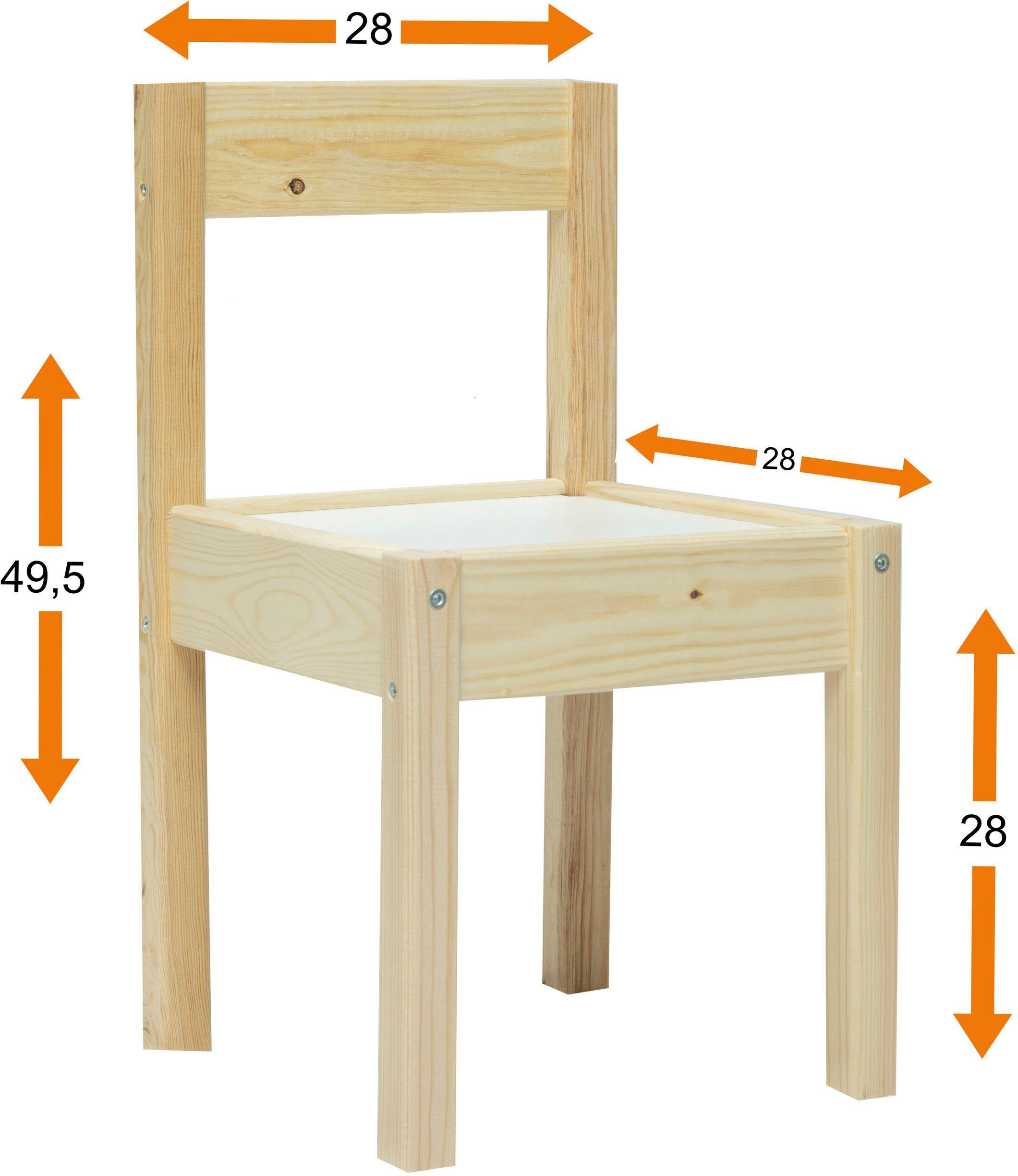 BabyGo children's seating group, natural, Made in Europe