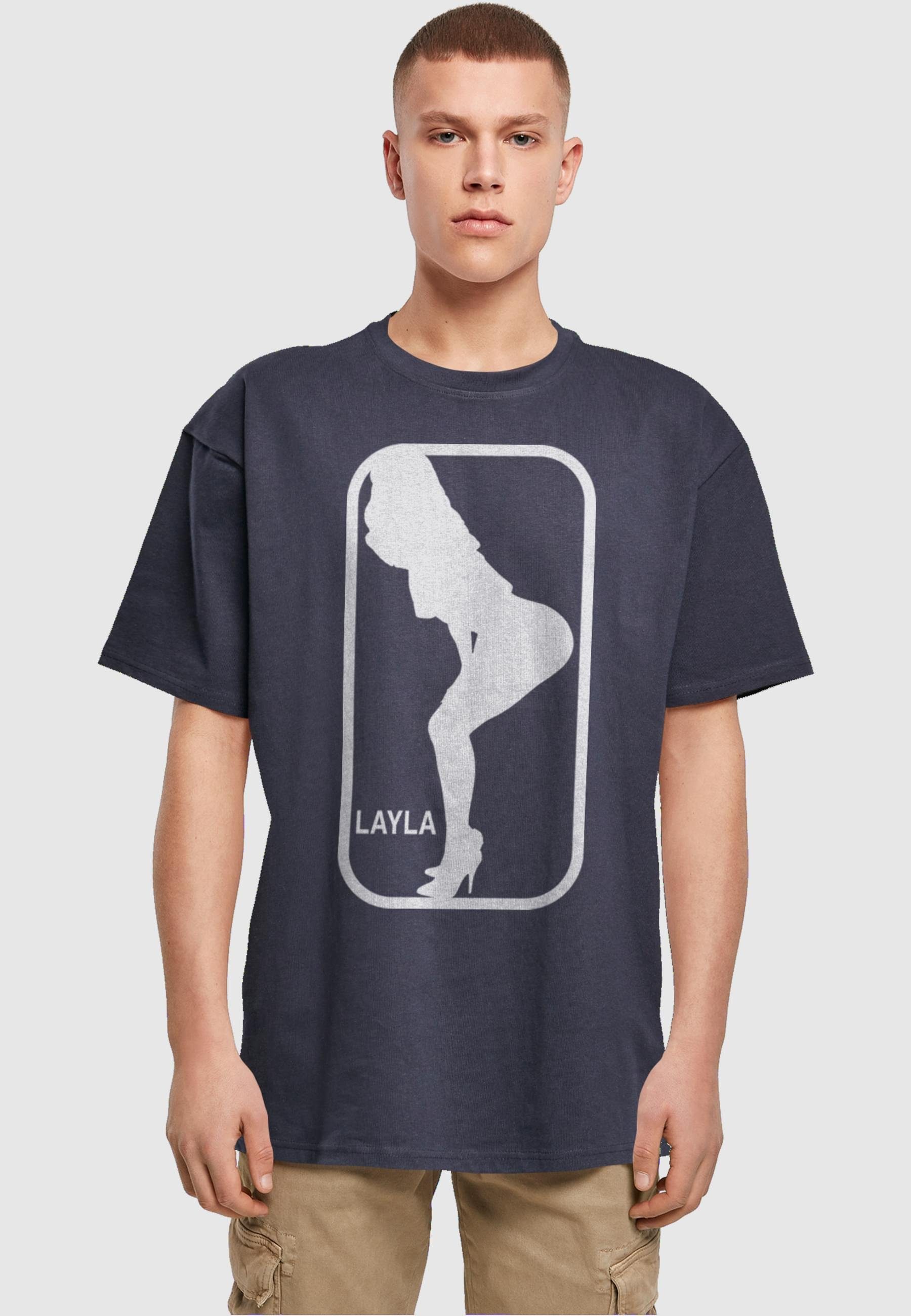 Tee T-Shirt X navy Herren Layla Oversize Dance (1-tlg) Merchcode