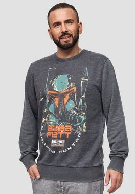 Recovered Sweatshirt Star Wars Boba Fett GOTS zertifizierte Bio-Baumwolle