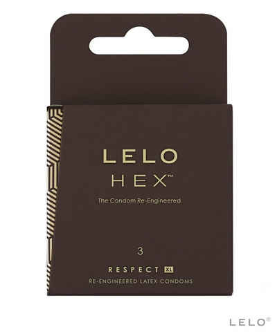 Lelo Einhand-Kondome LELO HEX Condoms Respect XL 3 Pack, 3 St.