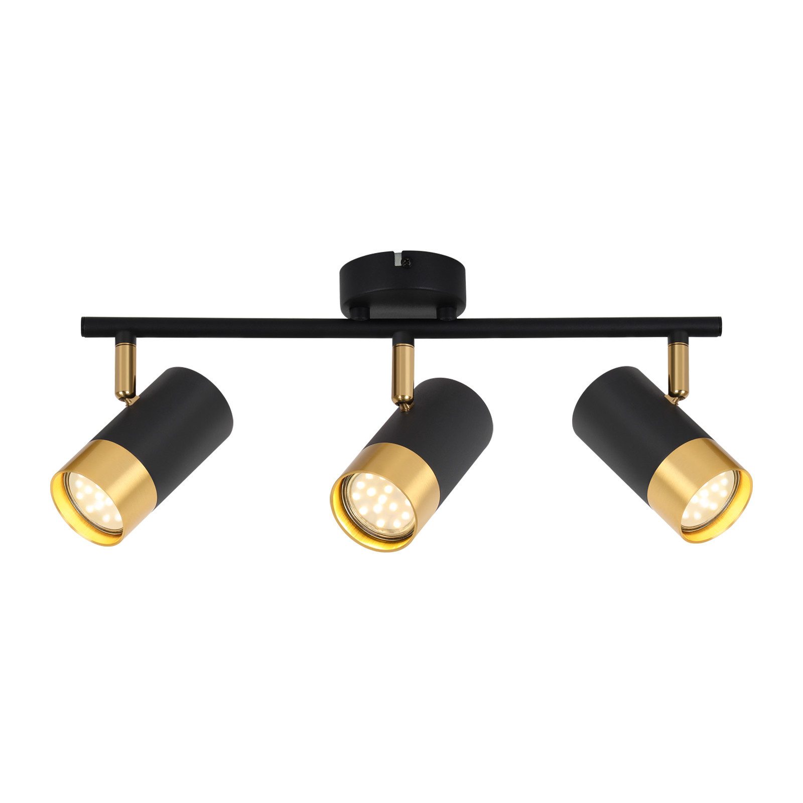 Nettlife Deckenstrahler GU10 Flurlampe Schwarzgold 350° günstig online kaufen
