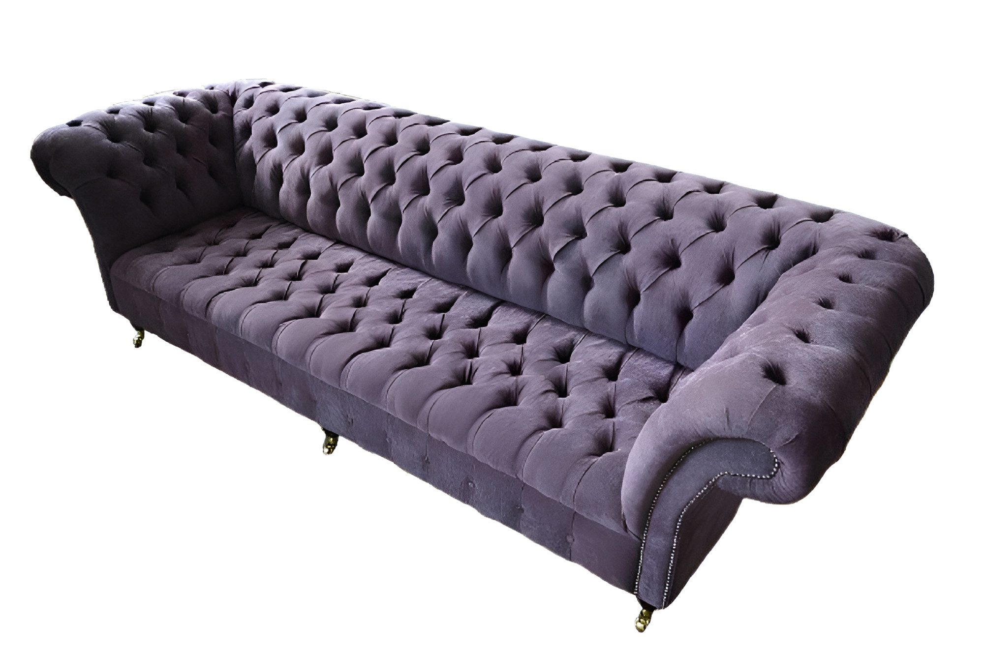 Xlmoebel Chesterfield-Sofa Chesterfield Sofa für 4 Personen mit Polsterung - 1 Teil, 1 Teile, Hergestellt in Europa