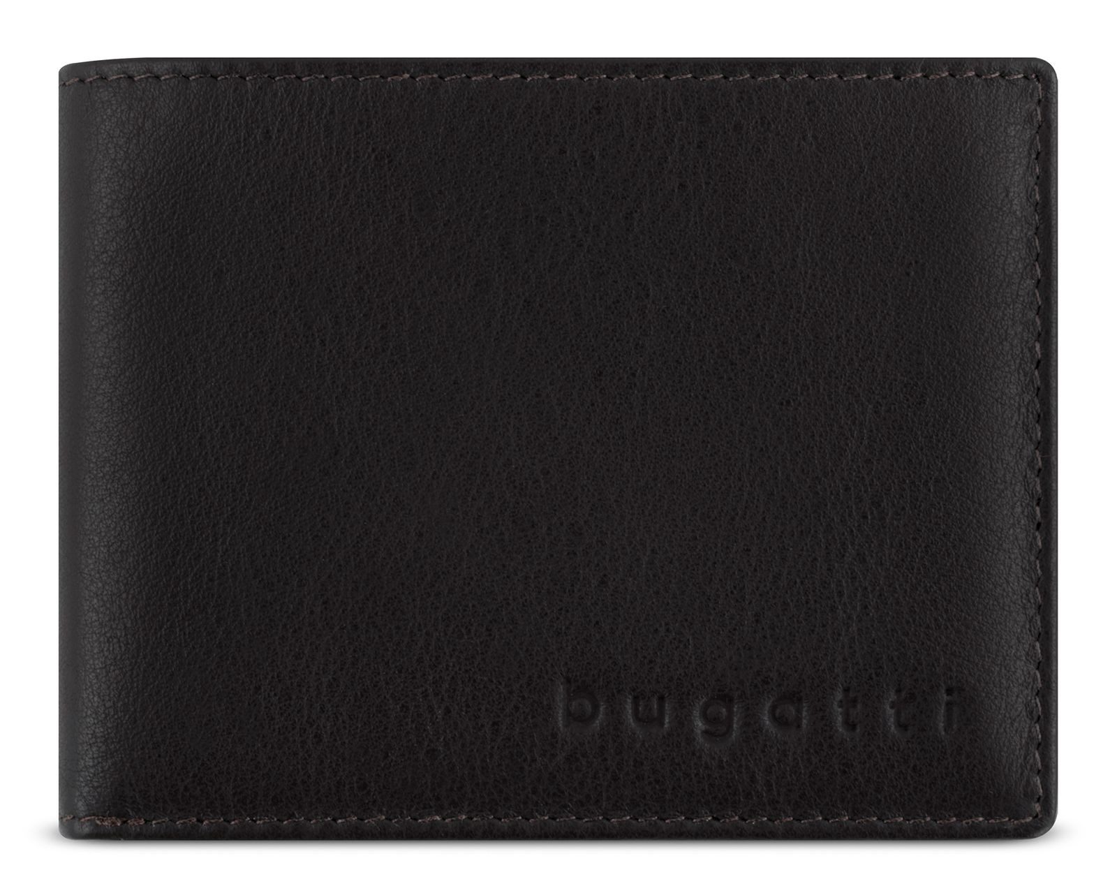 bugatti Geldbörse RFID Mini Wallet With Flap, aus echtem Rindsleder mit RFID-Blocker Schutz