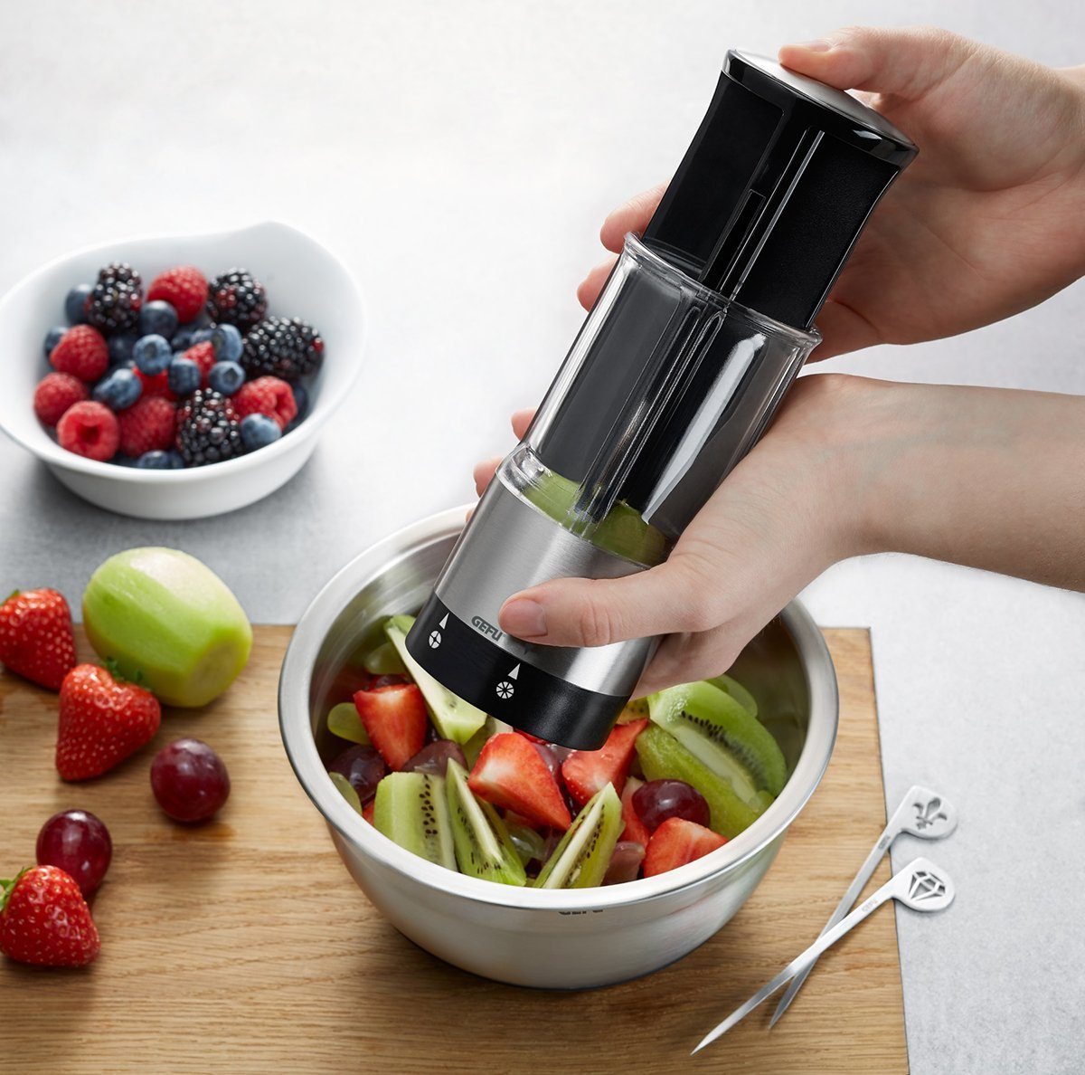 GEFU Obstmesser Obst Gemüse Teiler FLEXICUT Mehrzweck Schneider Sc