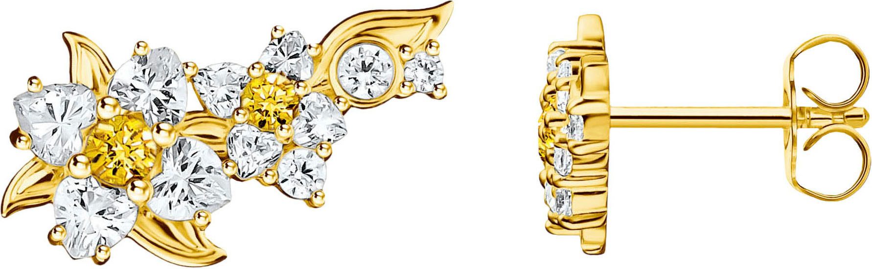 Paar Ohrstecker Lovely Daisy Earclimber