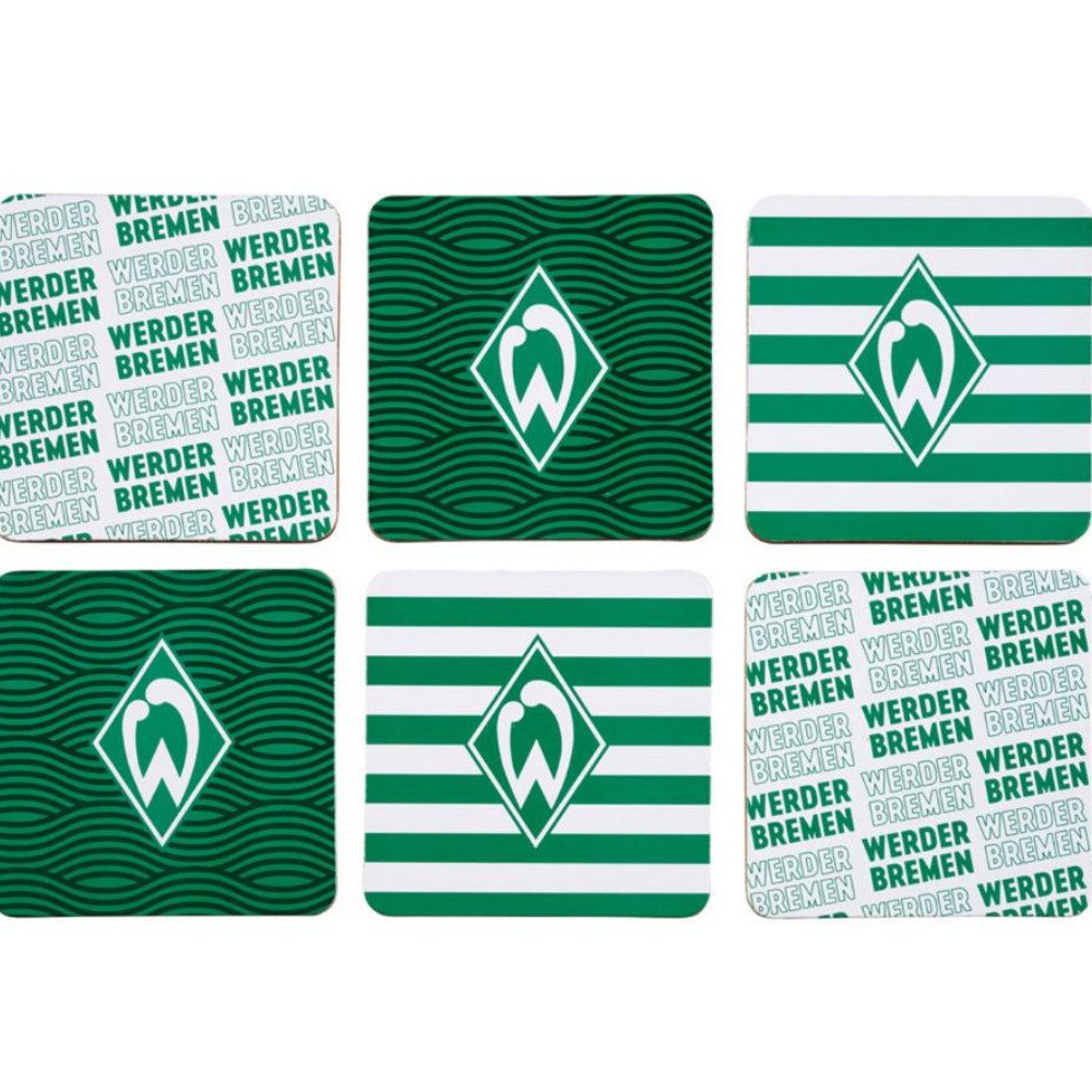 Werder Bremen Getränkeuntersetzer SV Werder Bremen Untersetzer 6er-Set