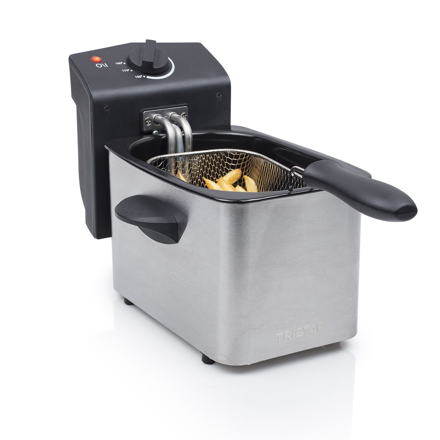 Tristar Fritteuse FR-6919, 800 W, 2 L Inhalt - Edelstahlgehäuse