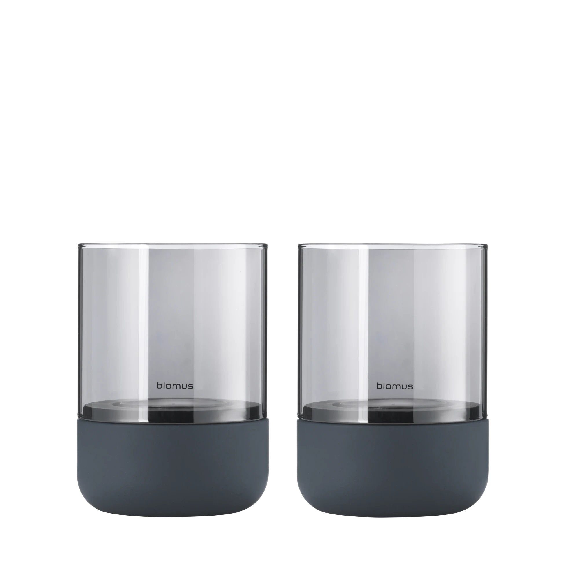 Kerzenhalter CALMA Windlicht 2 Stück Light Gray - XS