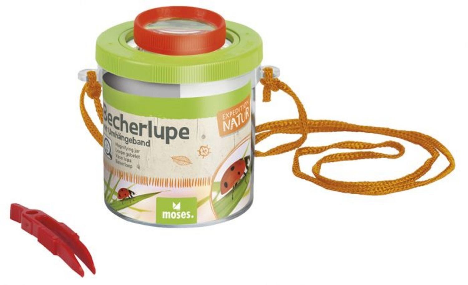 Moses. Verlag Spielzeug-Gartenset Expedition Natur Becherlupe mit Band
