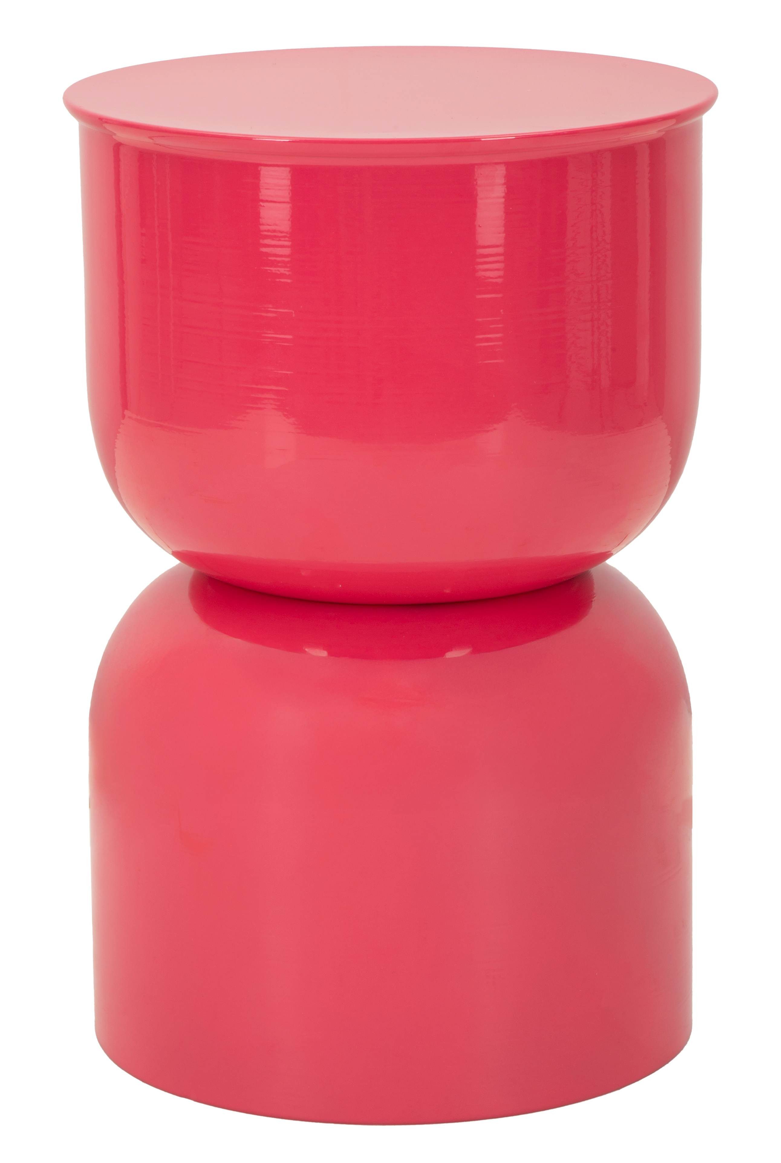 MF Beistelltisch Beistelltisch Oyi Fuxia Metall modern rund pink (1-St)