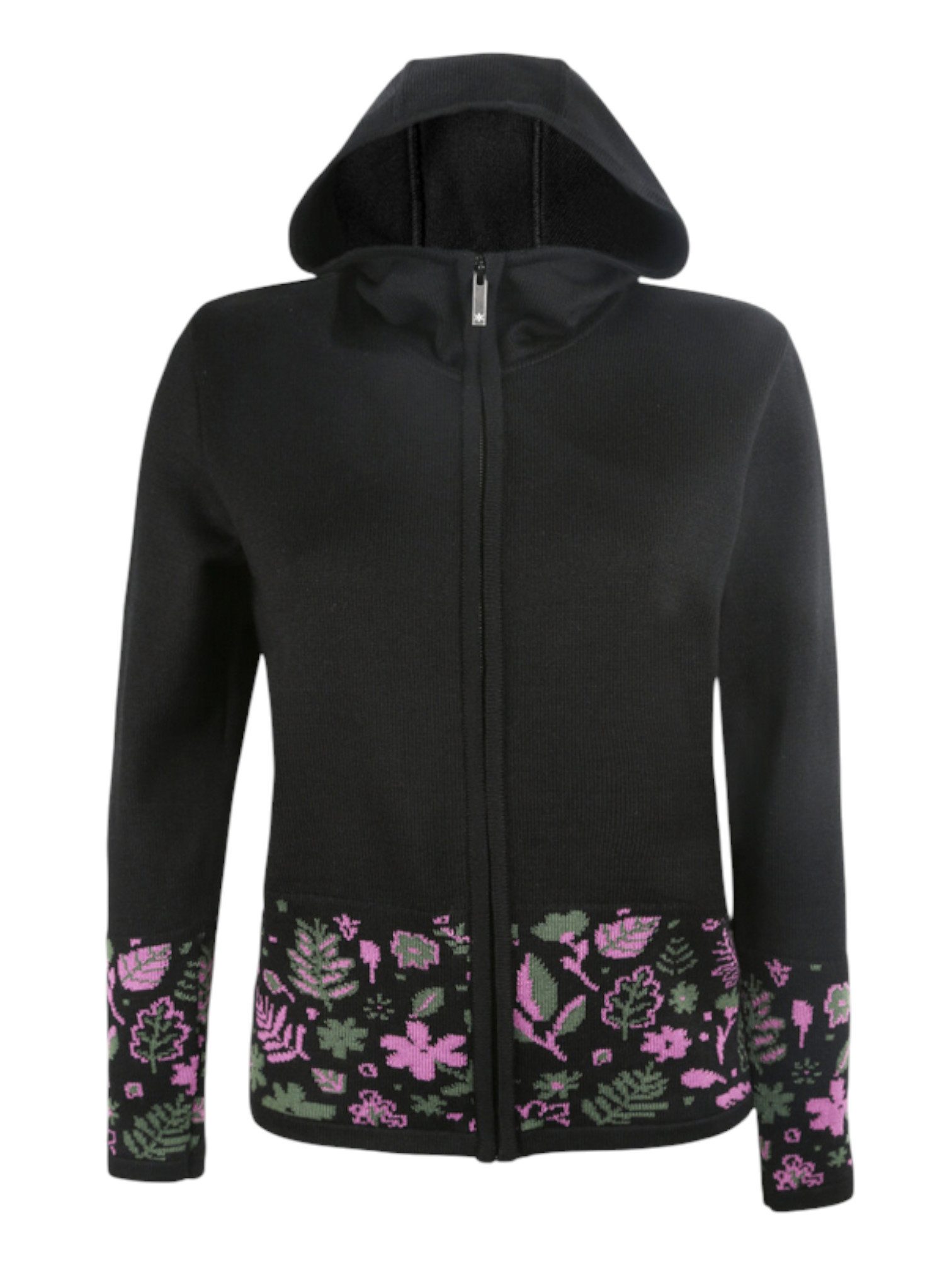 Kapuzenpullover 5049 Full Zip (Merinowolle-Mischung, warm) schwarz Damen