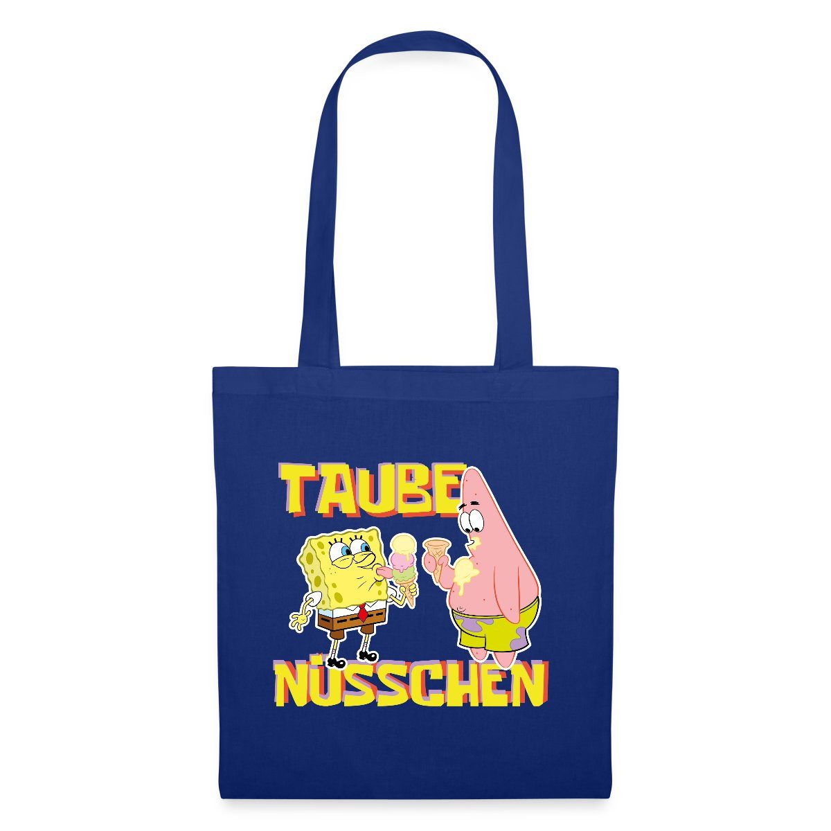Spreadshirt Henkeltasche SpongeBob Schwammkopf Taube Nüsschen günstig online kaufen