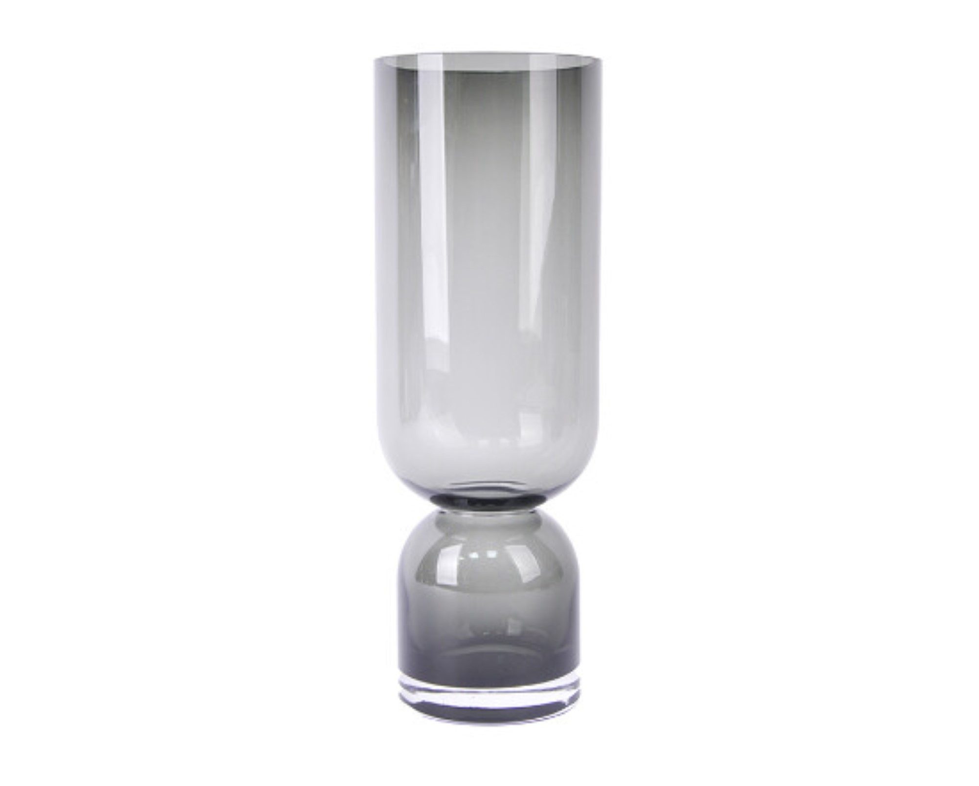 Schäfer Elektronik Dekovase aus hochwertigem Glas in Anthrazit - Eleganz für ihr Zuhause (1 St)