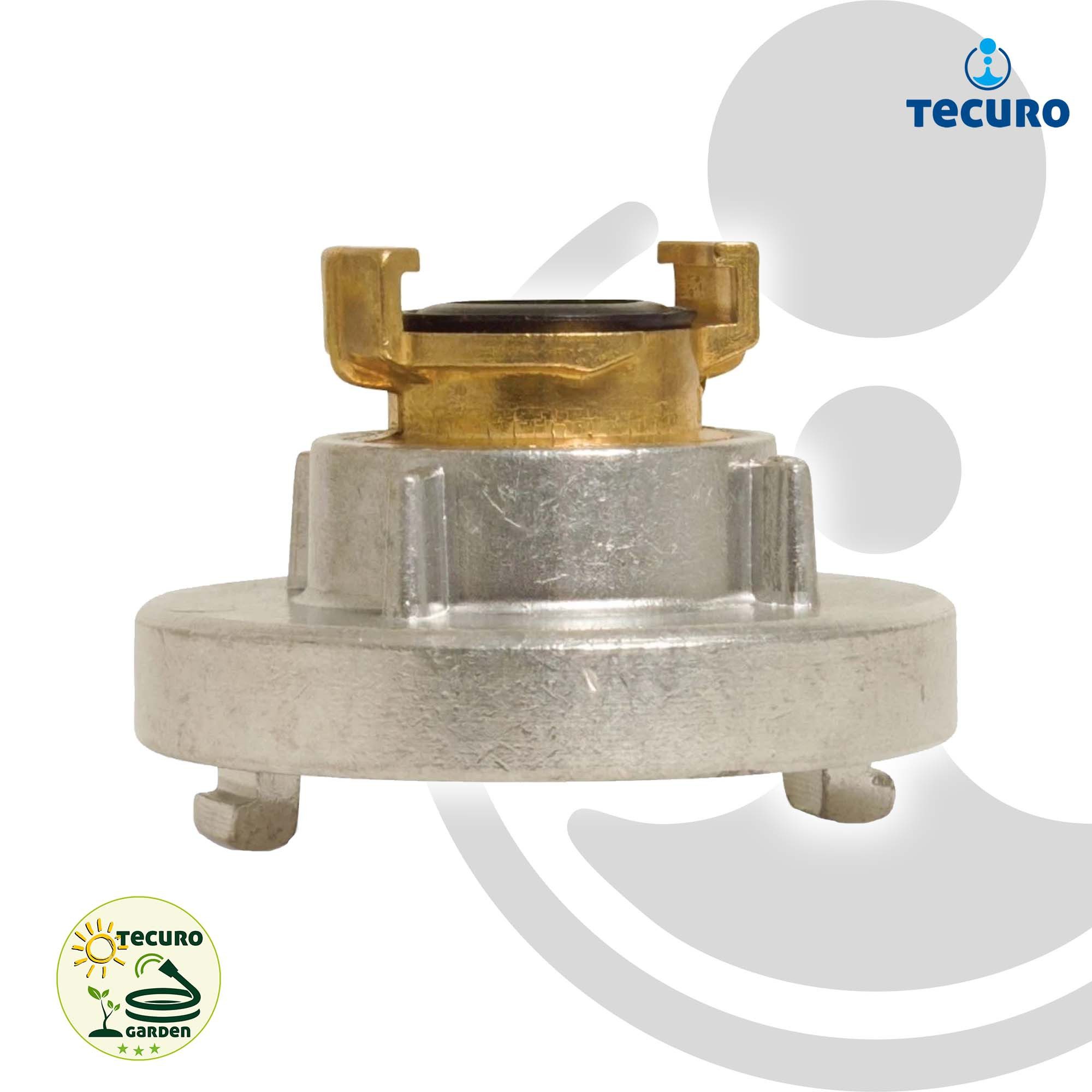 Thumbnail - tecuro Anschlussstück tecuro Kupplung Adapter Übergangsstück mit Schnellkupplung, Typ C-52