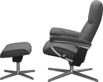 Stressless® Fußhocker Consul, mit Cross Base, Размер S, M & L, Holzakzent Schwarz