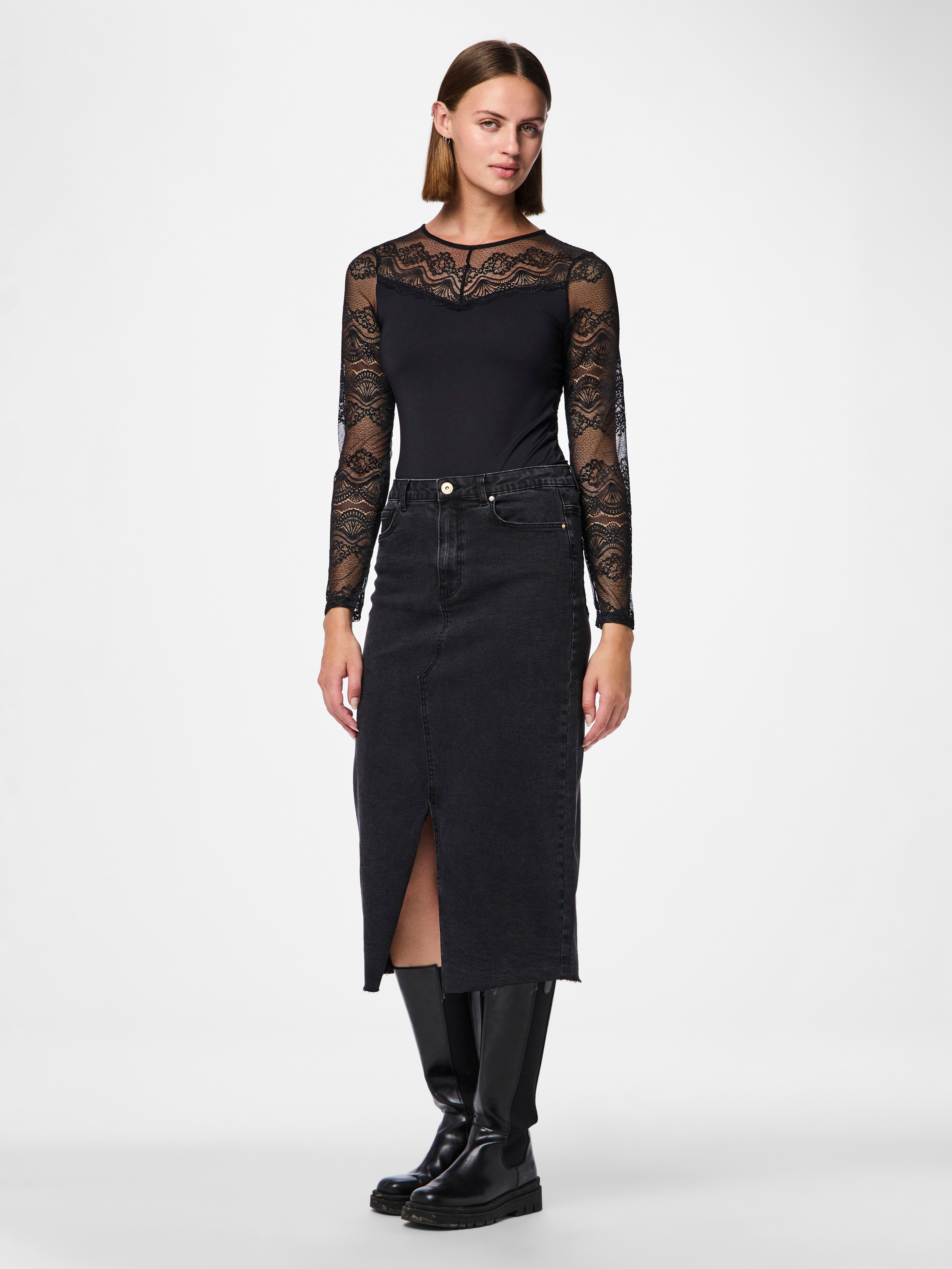 pieces Langarmbody PCSINNA LS BODYSTOCKING NOOS