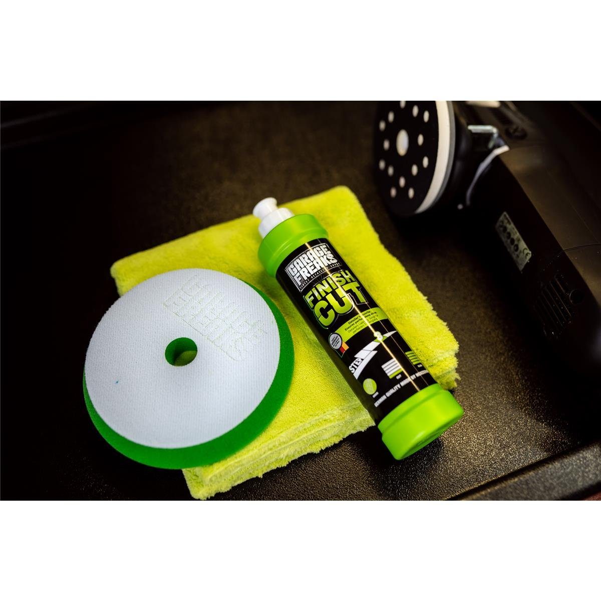 Garage Freaks Politur - Heavy Cut, Medium Cut, Finish Cut, Carnauba Versiegelung Autopolitur (3 St), Auto Polier Set