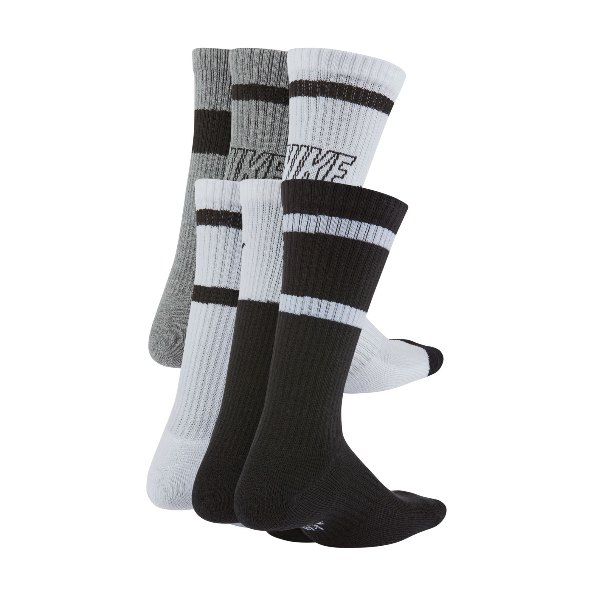 Nike Funktionssocken Y NK ED CSH CREW 6P - 144 GFX2 Für Kinder und Jugendliche
