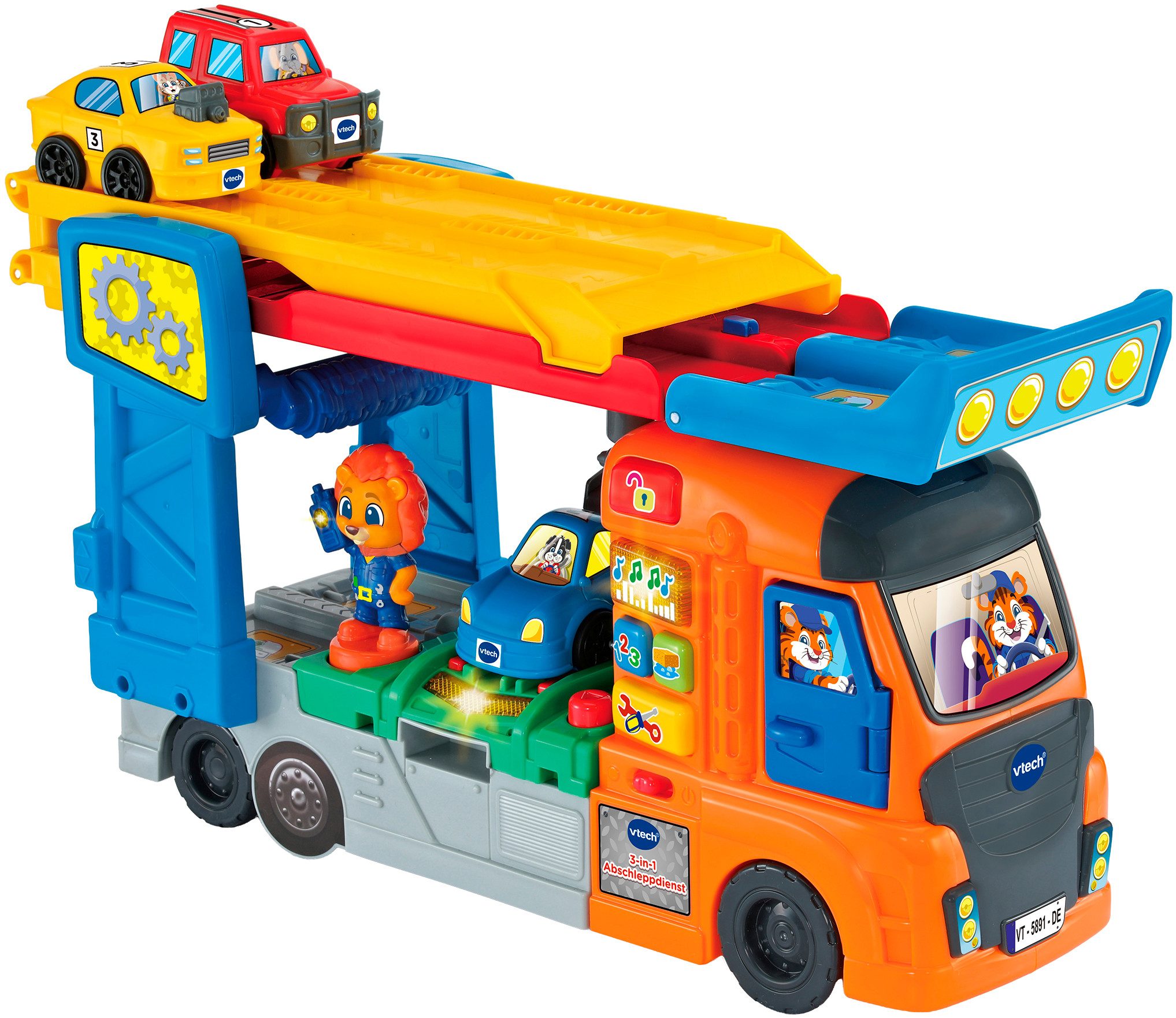 Vtech® Spielzeug-Abschlepper Tut Tut Baby Flitzer, 3-in-1 Abschleppdienst