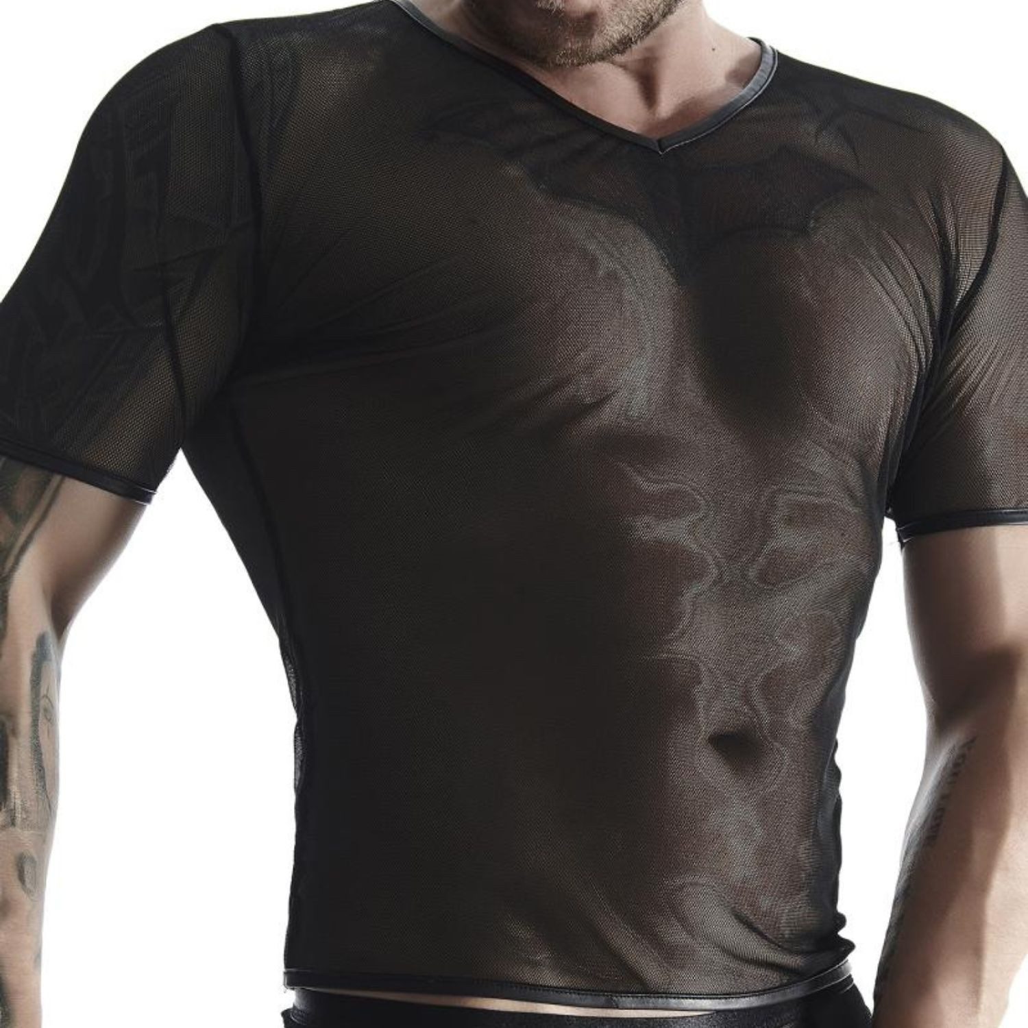 Regnes Fetish Planet Netzshirt Netz T-Shirt schwarz sexy
