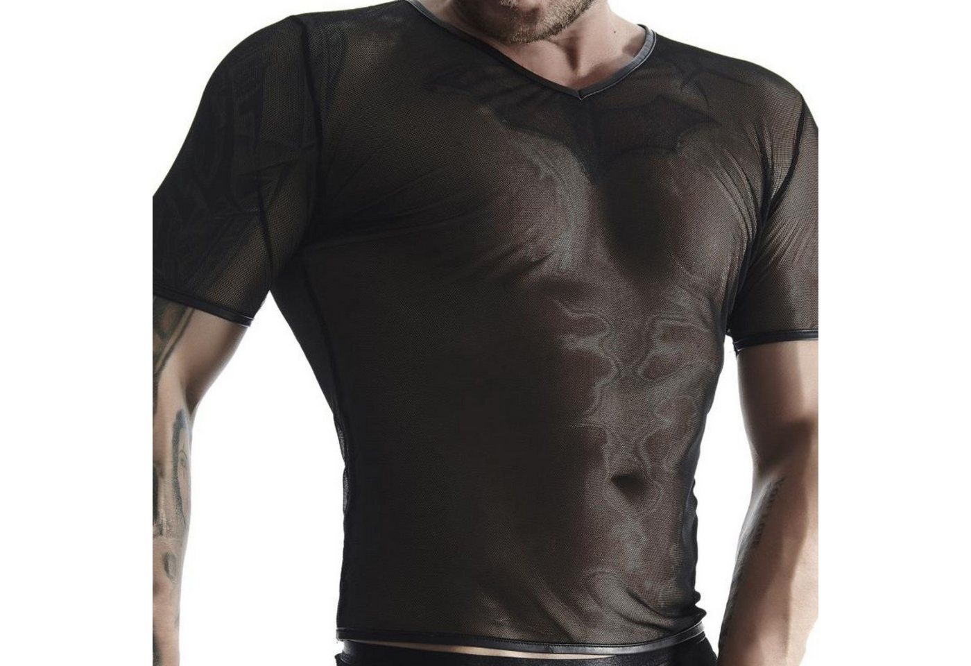 Regnes Fetish Planet Netzshirt Netz T-Shirt schwarz sexy