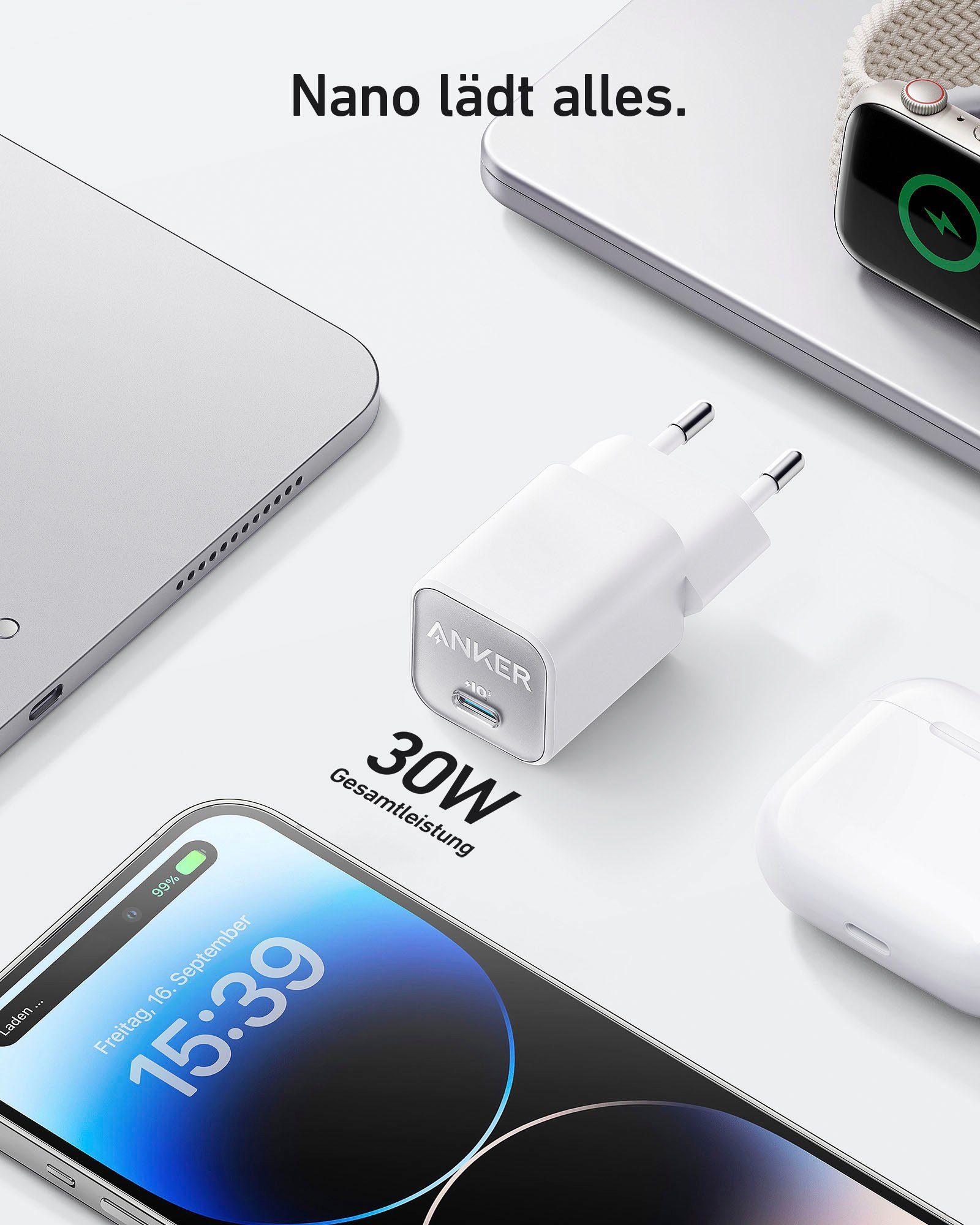 Anker 511 Nano III Charger Smartphone-Ladegerät