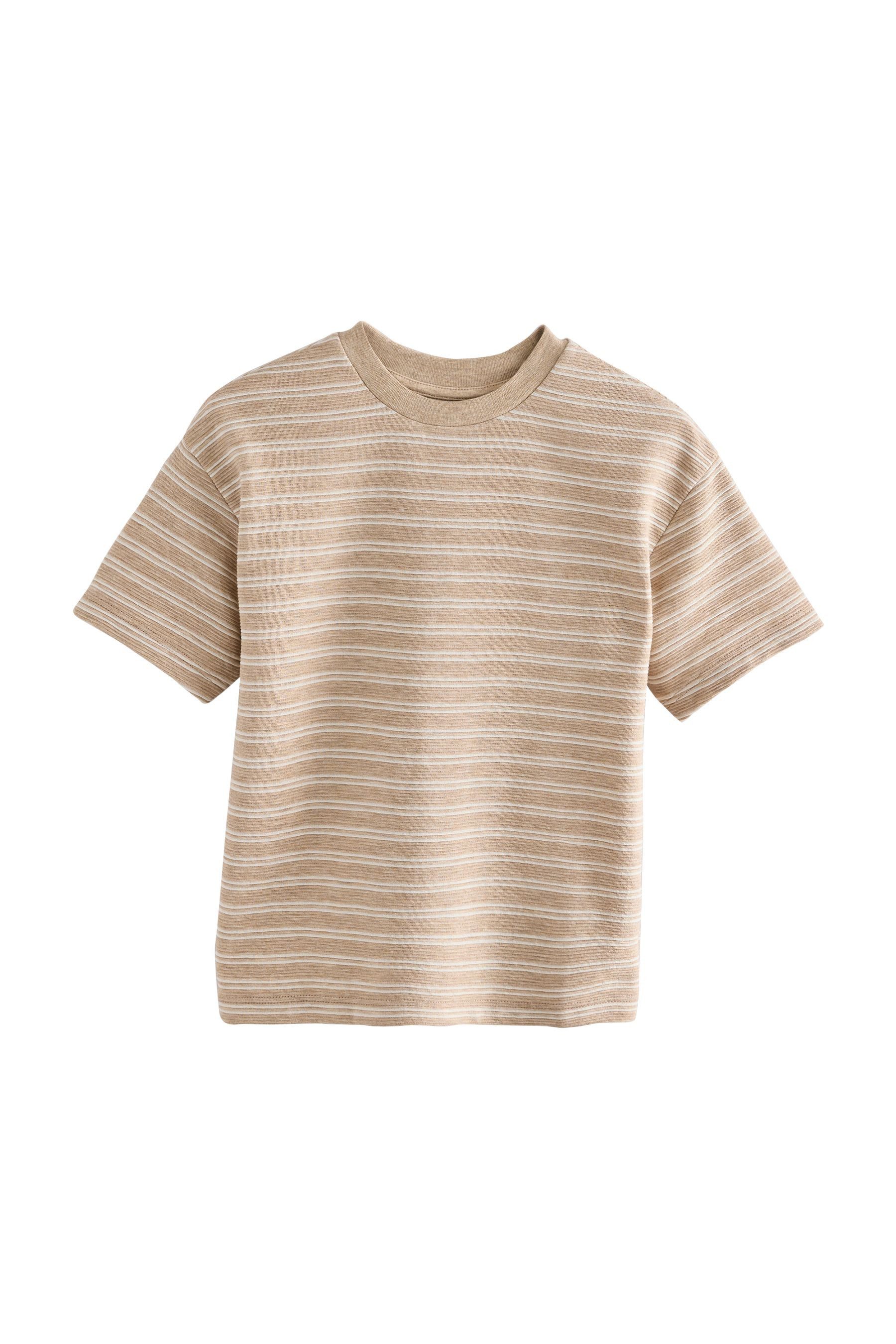 Next T-Shirt Strukturiertes T-Shirt aus 100 % günstig online kaufen
