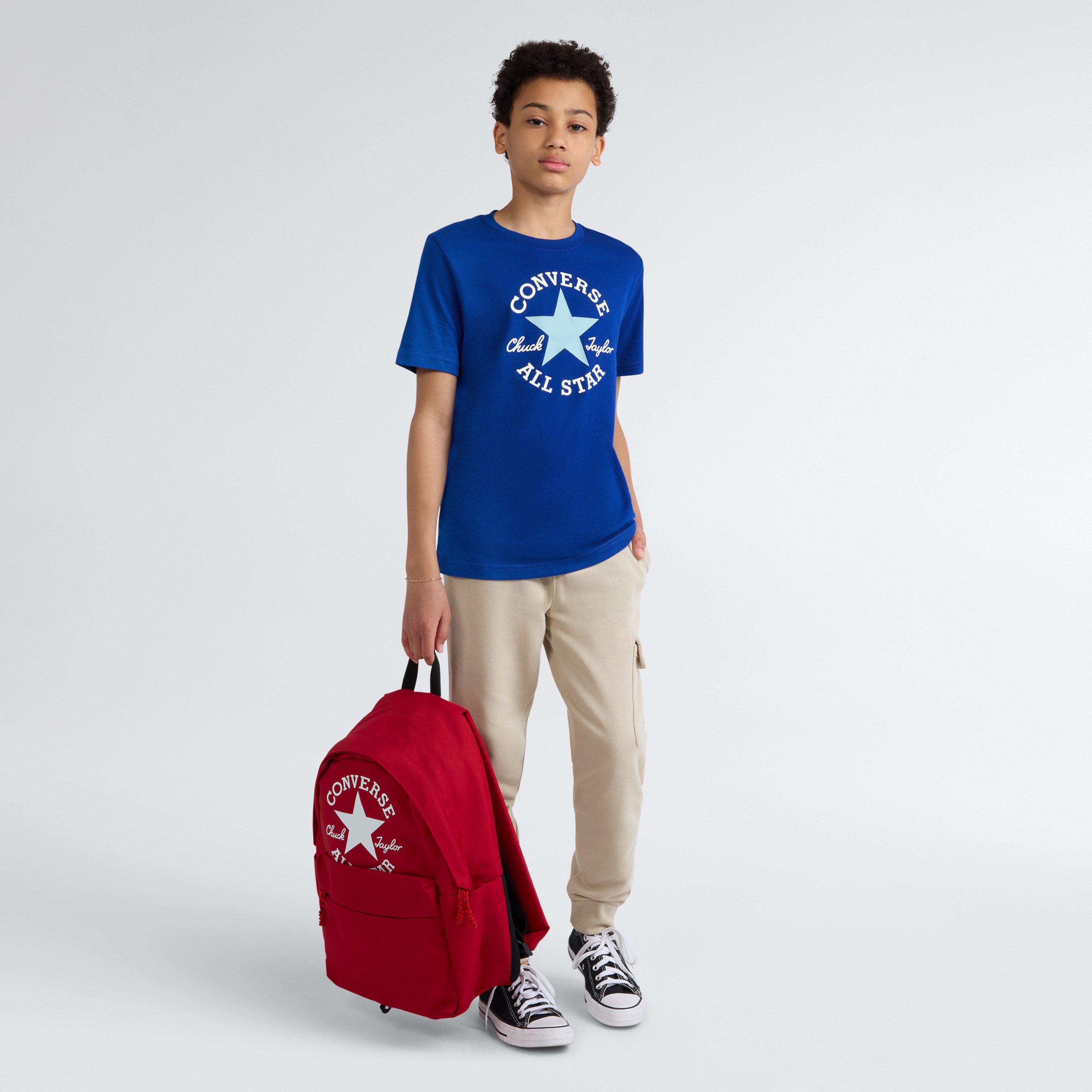 Converse T-Shirt CNVB DISSECTED CHUCK PATCH SS für Kinder, mit Rundhalsausschnitt, Kurzarm – Bild 4 von 5