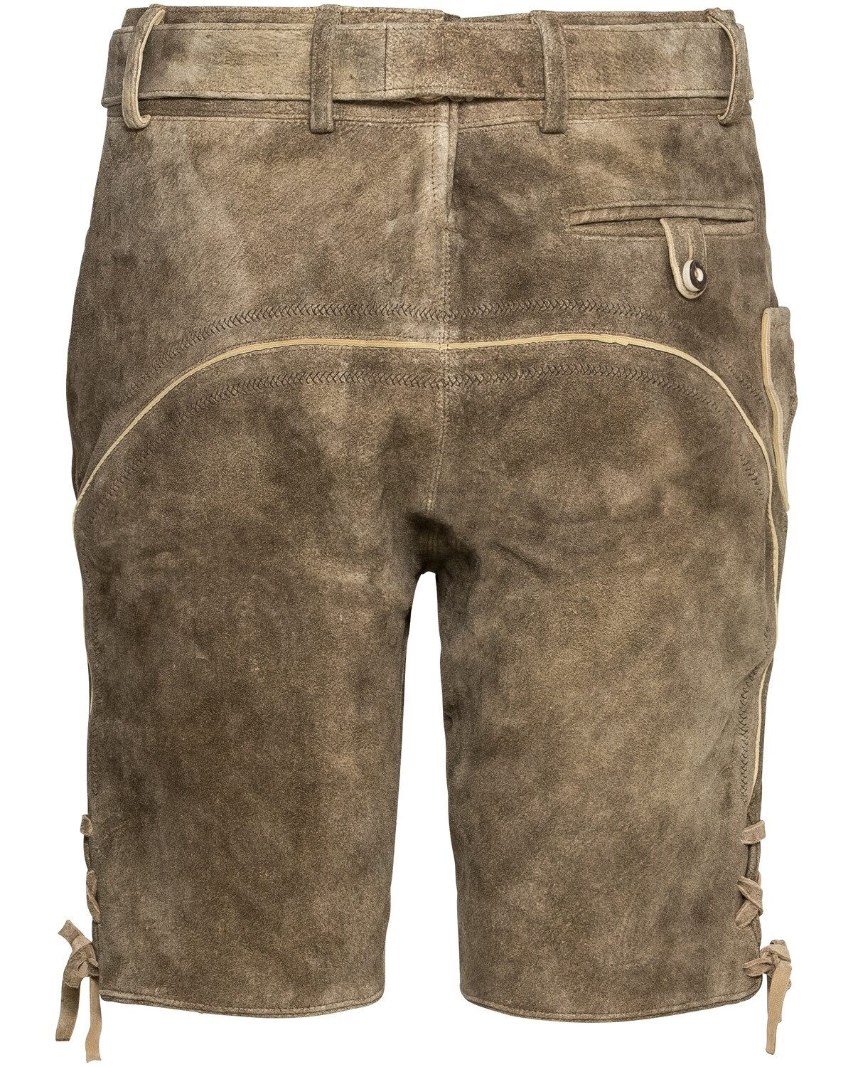 Almsach Trachtenhose Kurze Lederhose mit Gürtel günstig online kaufen