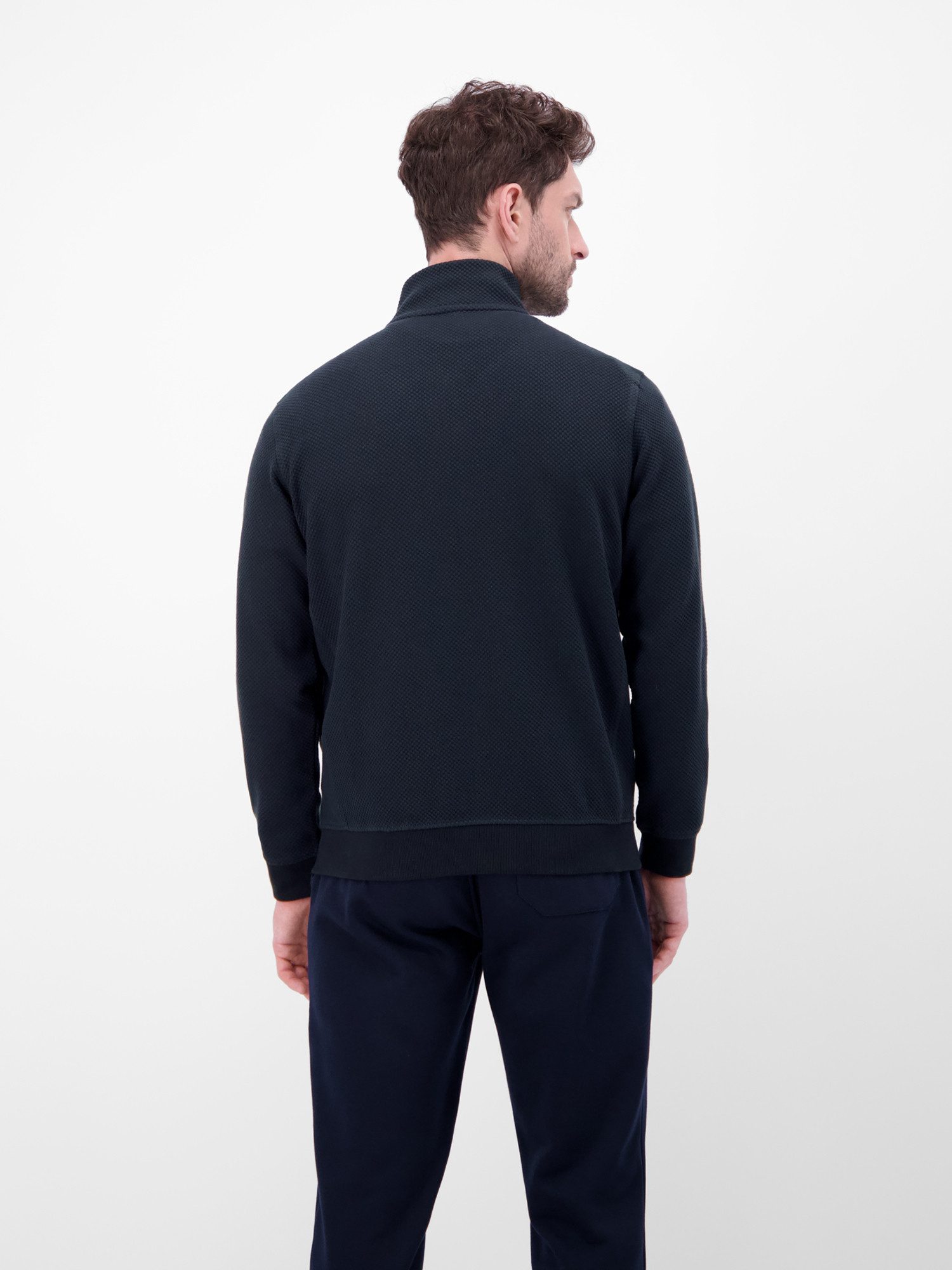 LERROS Sweatjacke Sweatjacke aus flexiblem Baumwollmischgewebe