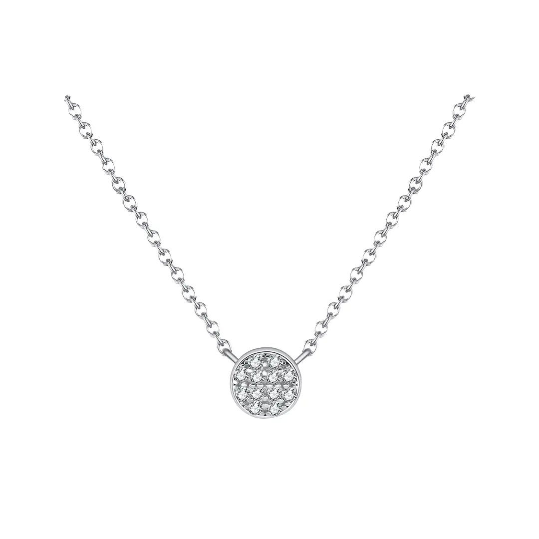 Kette mit Anhänger 925 Silber Milari runder Zirkonia